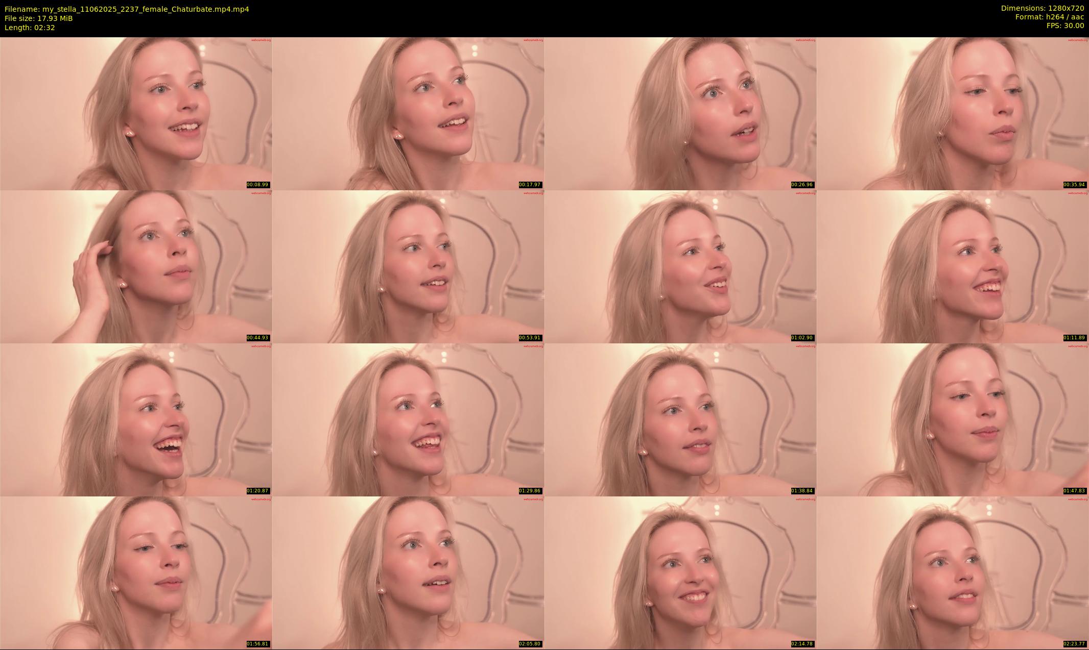 my_stella — 3 minute Chaturbate female cam show recording, 720p, Jun 11, 2025