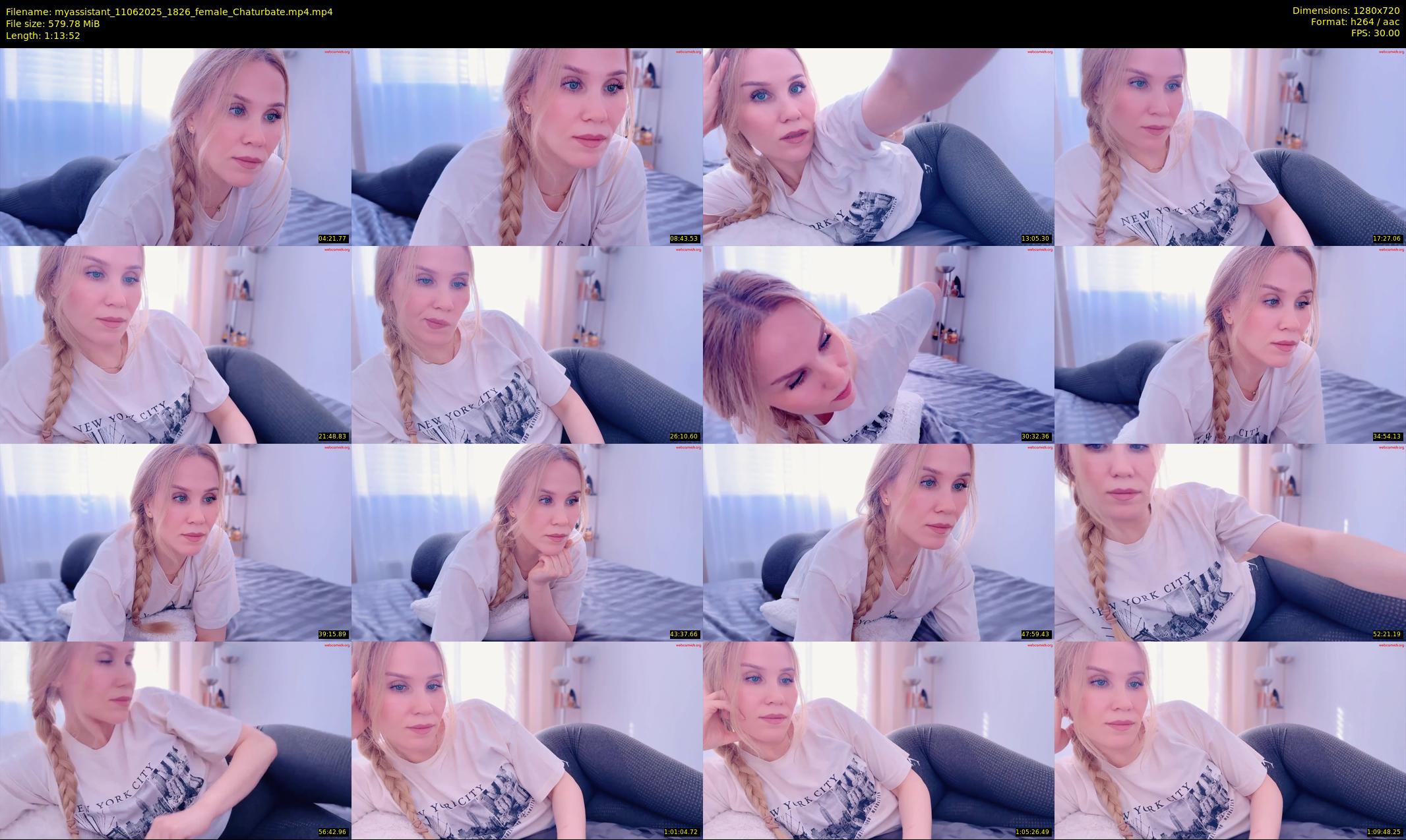 myassistant — 74 minute Chaturbate female cam show recording, 720p, Jun 11, 2025
