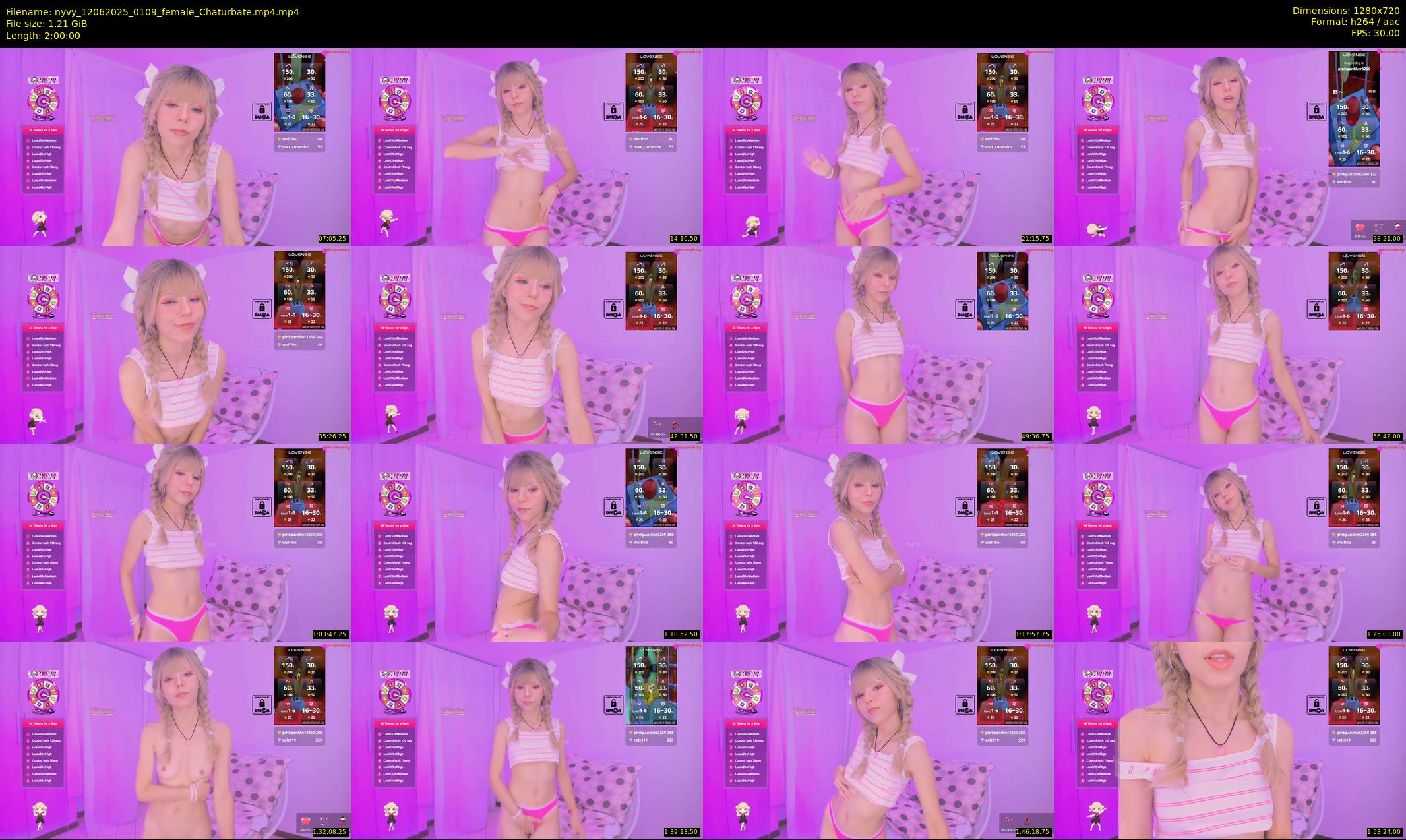 nyvy — 120 minute Chaturbate female cam show recording, 720p, Jun 12, 2025