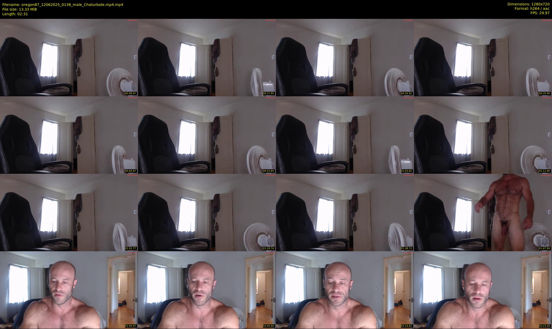 oregon87 — 3 minute Chaturbate male cam show recording, 720p, Jun 12, 2025