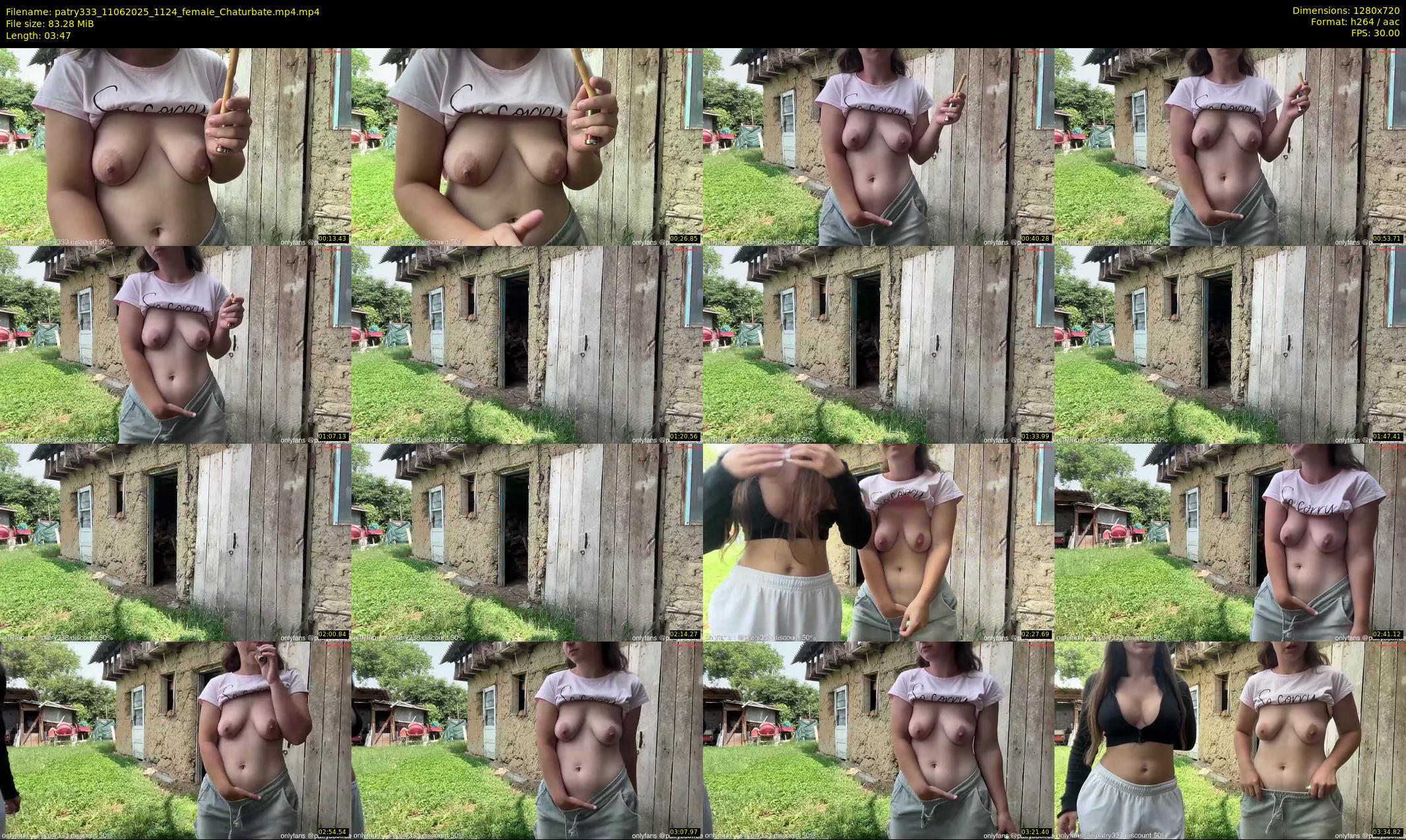 patry333 — 4 minute Chaturbate female cam show recording, 720p, Jun 11, 2025