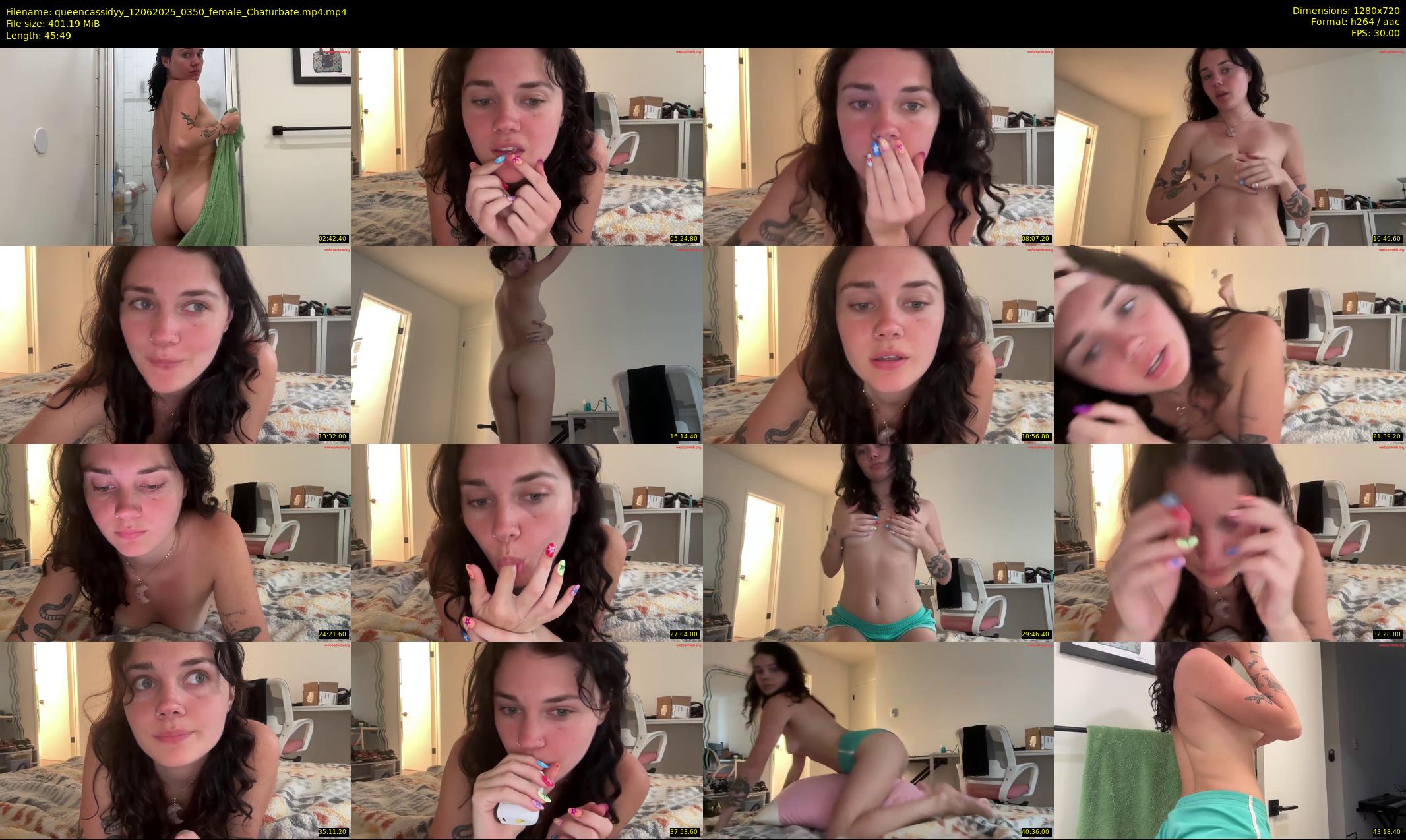 queencassidyy — 46 minute Chaturbate female cam show recording, 720p, Jun 12, 2025