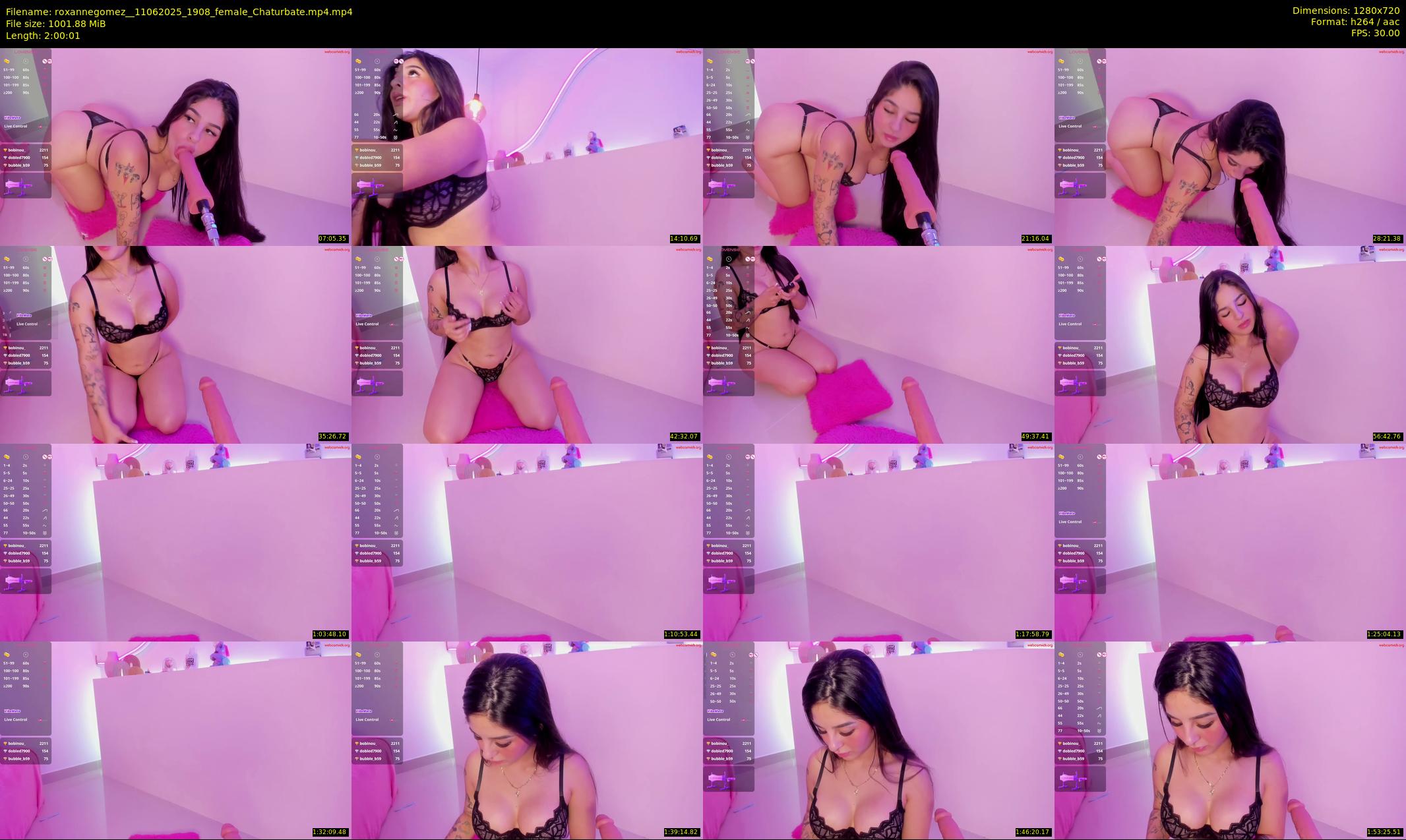 roxannegomez_ — 121 minute Chaturbate female cam show recording, 720p, Jun 11, 2025