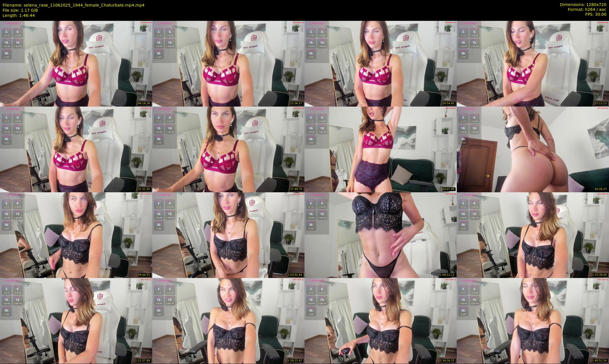 selena_rase — 107 minute Chaturbate female cam show recording, 720p, Jun 11, 2025