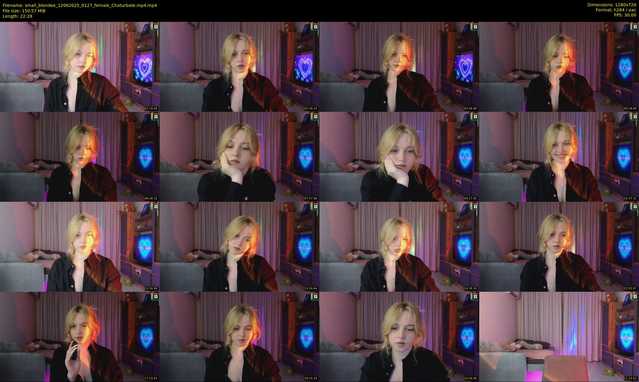small_blondee — 23 minute Chaturbate female cam show recording, 720p, Jun 12, 2025