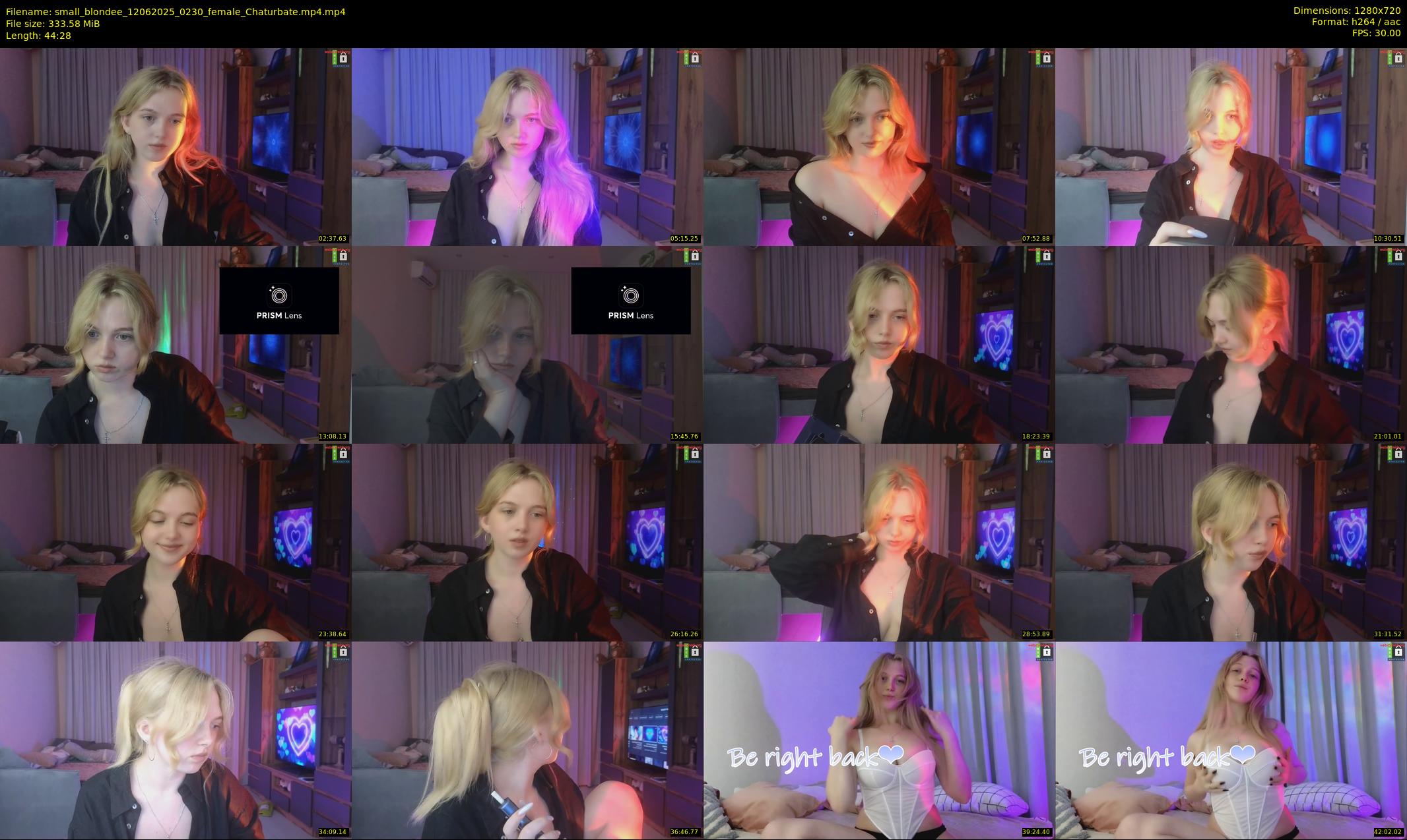 small_blondee — 45 minute Chaturbate female cam show recording, 720p, Jun 12, 2025