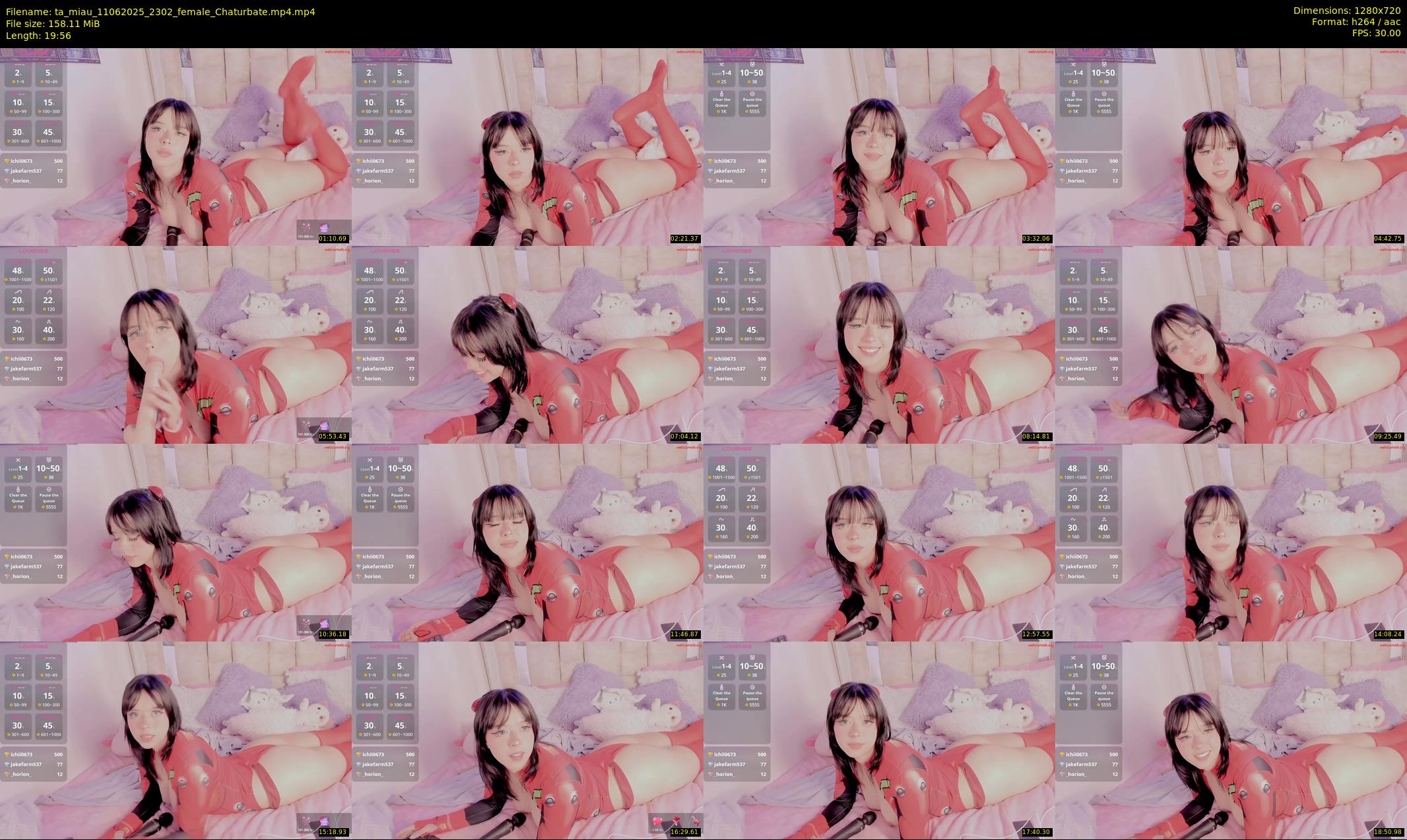 ta_miau — 20 minute Chaturbate female cam show recording, 720p, Jun 11, 2025