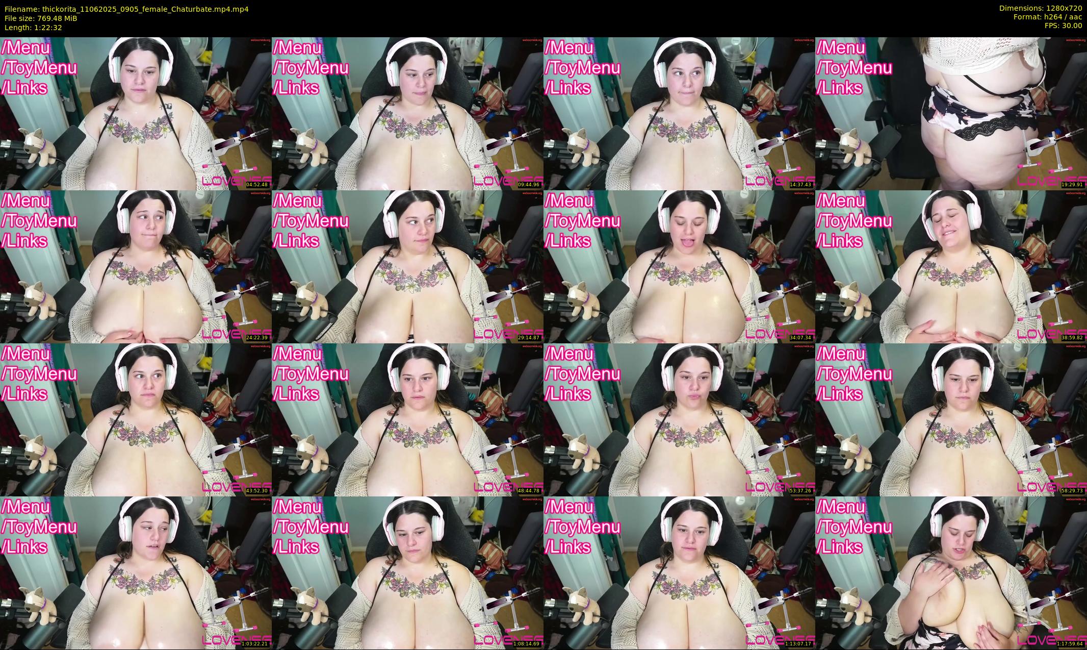 thickorita — 83 minute Chaturbate female cam show recording, 720p, Jun 11, 2025