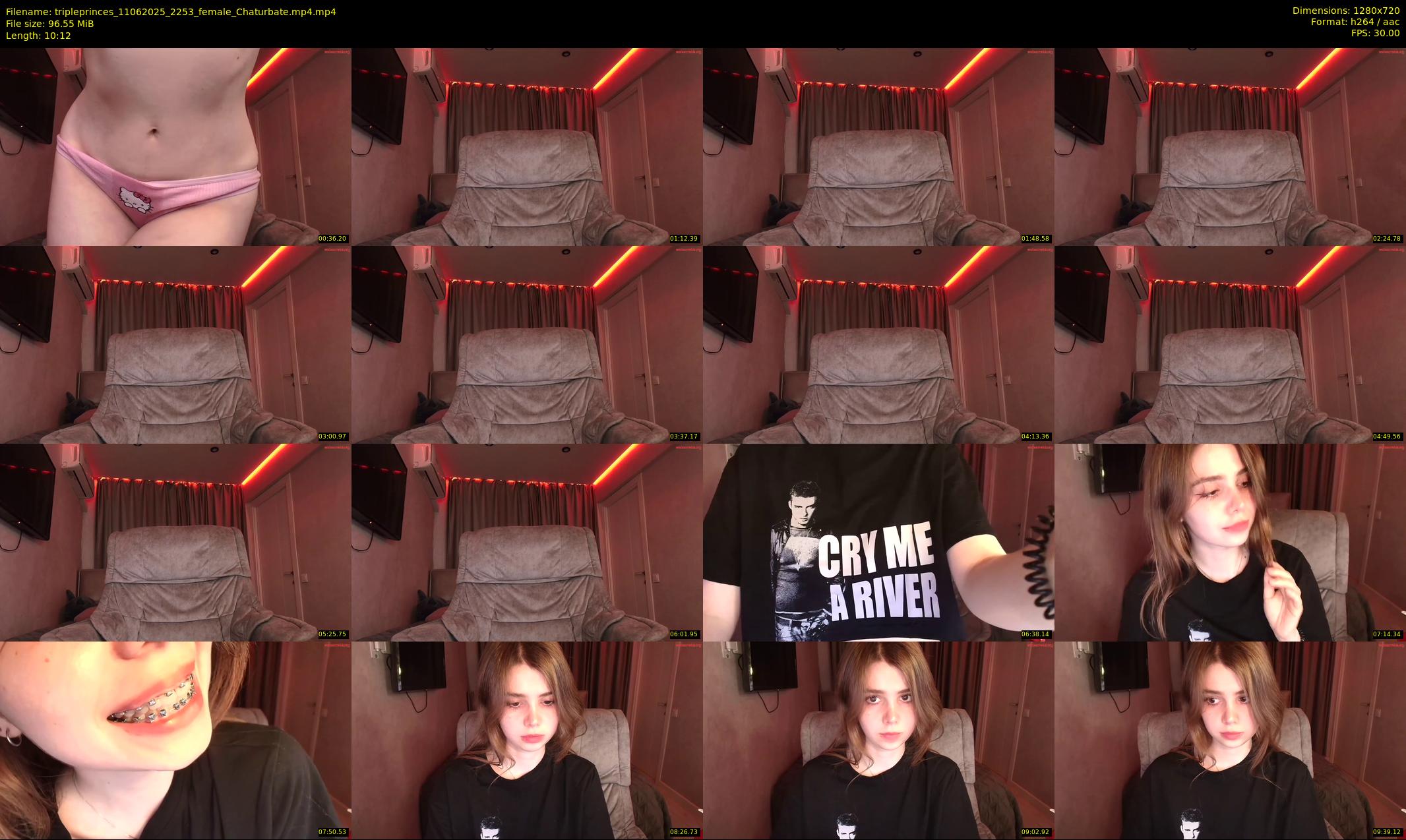 tripleprinces — 11 minute Chaturbate female cam show recording, 720p, Jun 11, 2025