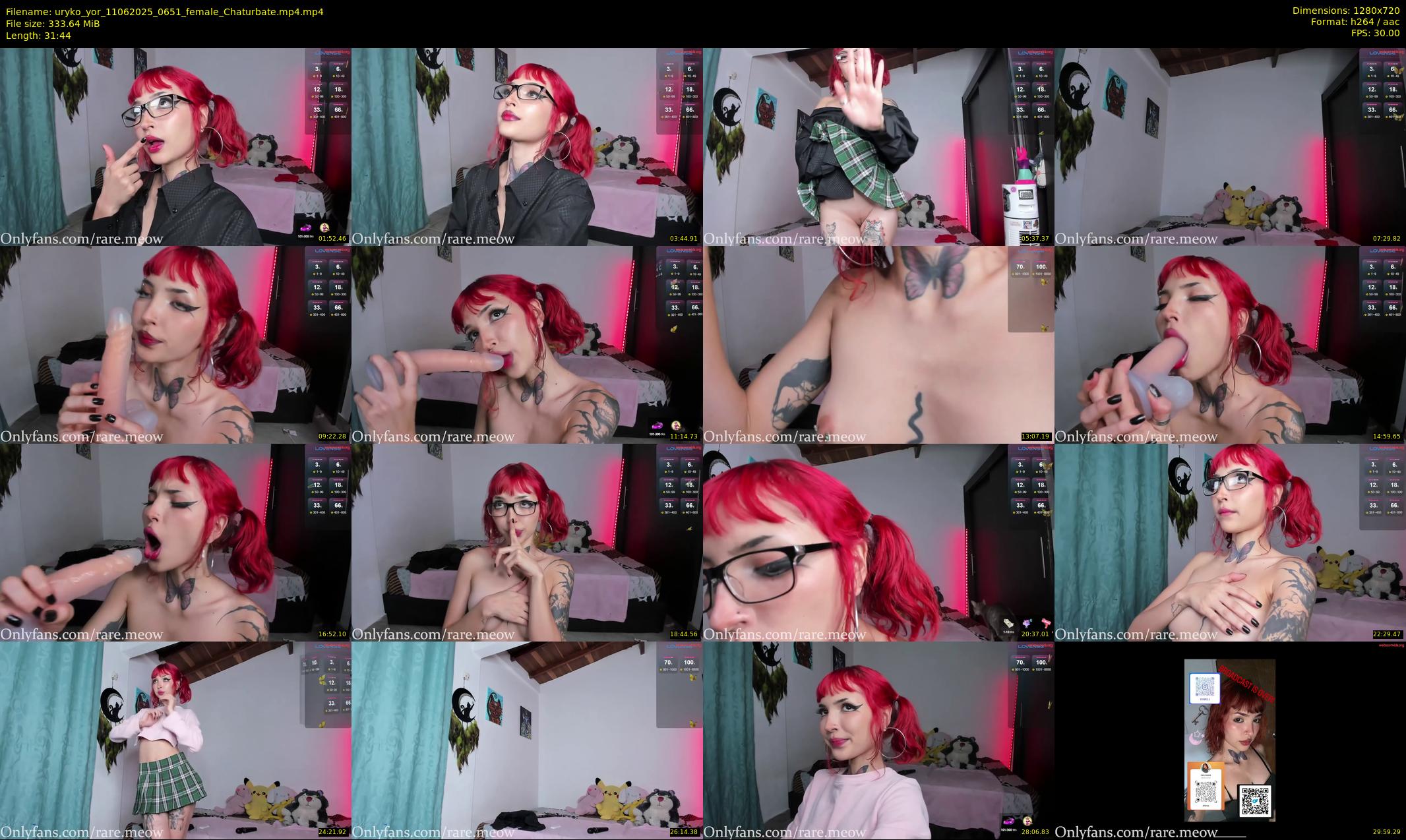 uryko_yor — 32 minute Chaturbate female cam show recording, 720p, Jun 11, 2025