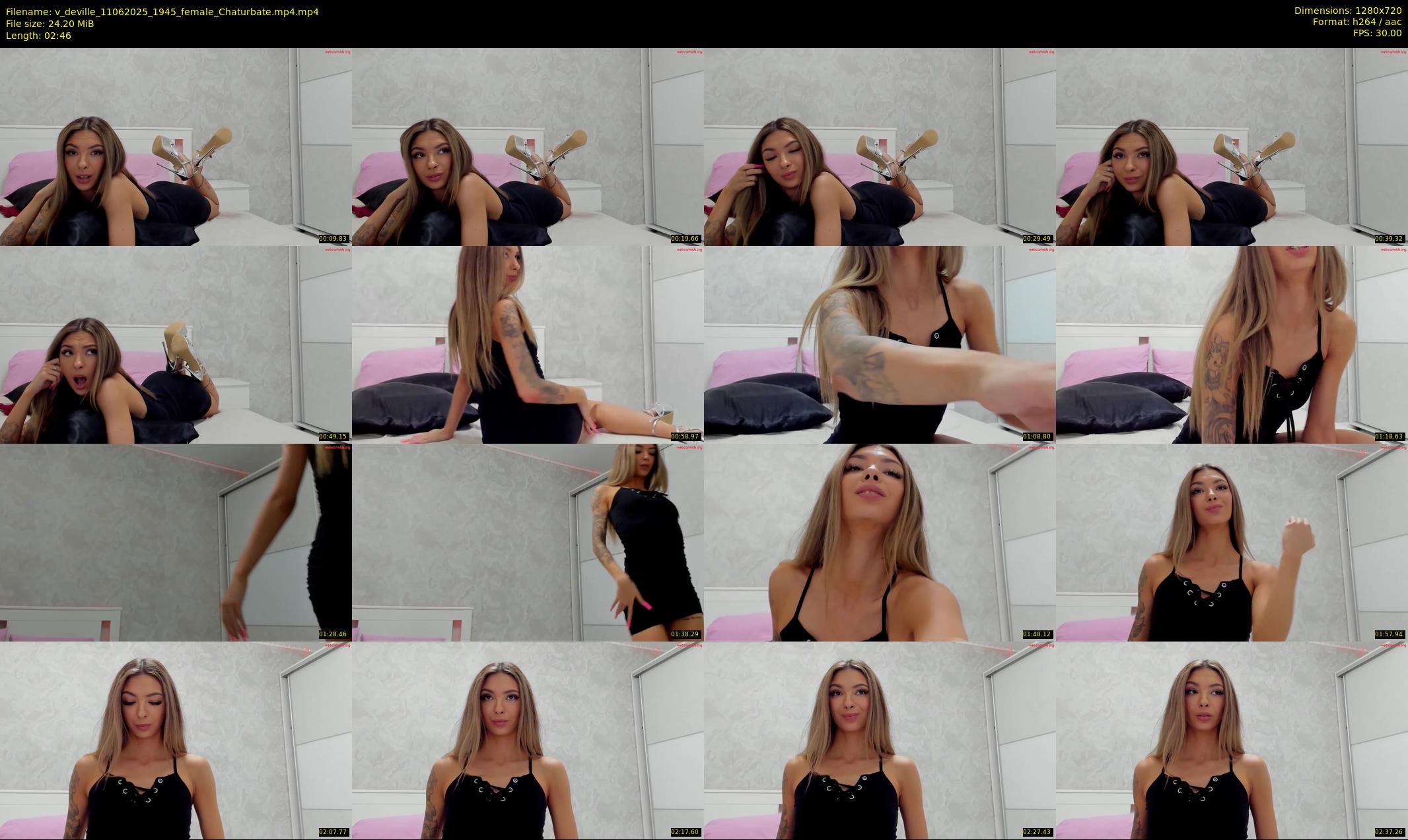 v_deville — 3 minute Chaturbate female cam show recording, 720p, Jun 11, 2025