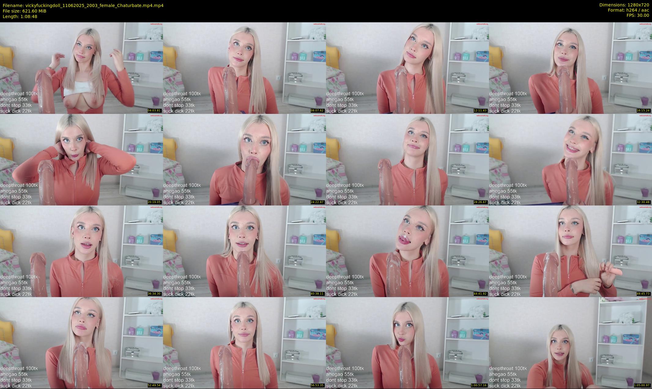 vickyfuckingdoll — 69 minute Chaturbate female cam show recording, 720p, Jun 11, 2025