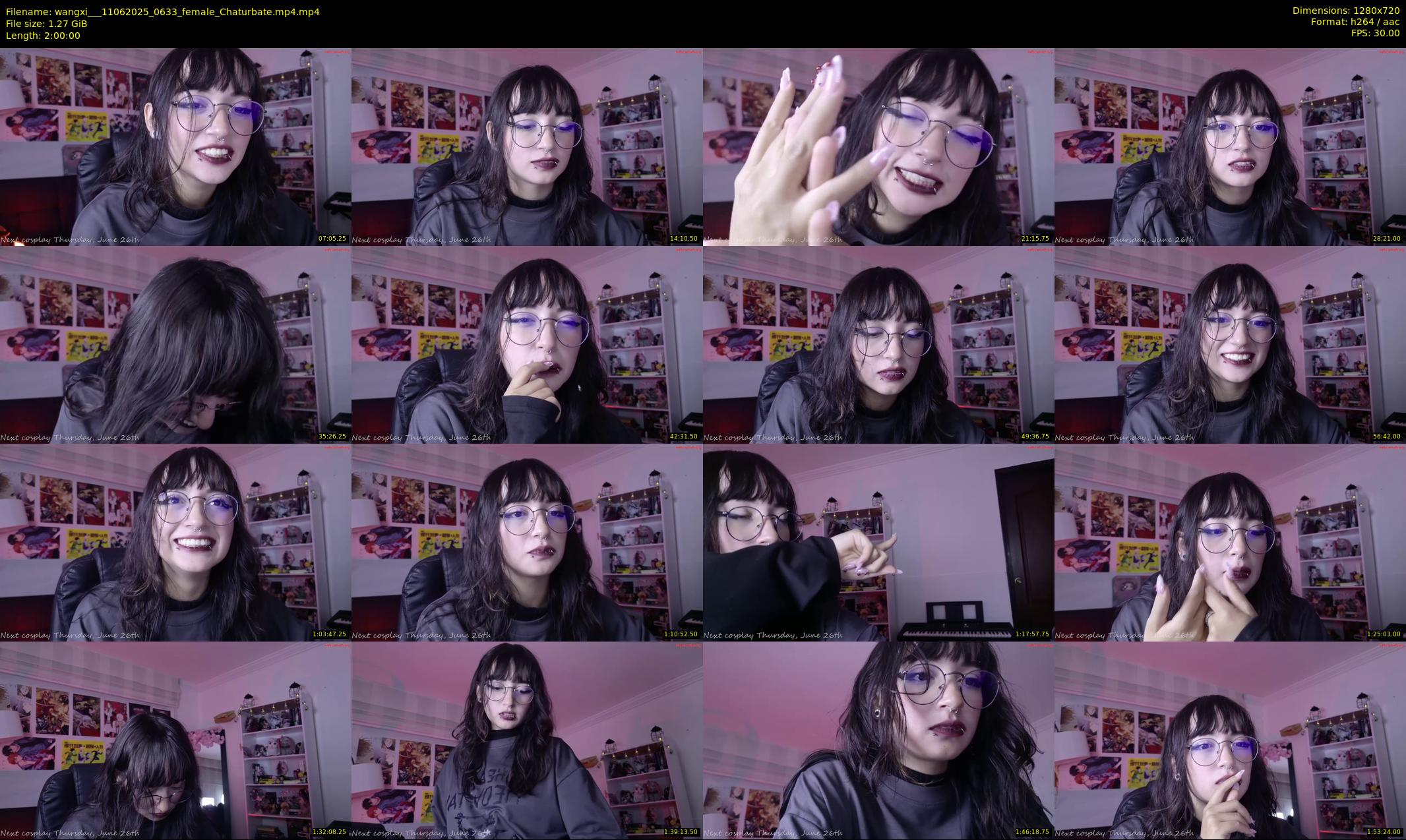 wangxi__ — 120 minute Chaturbate female cam show recording, 720p, Jun 11, 2025