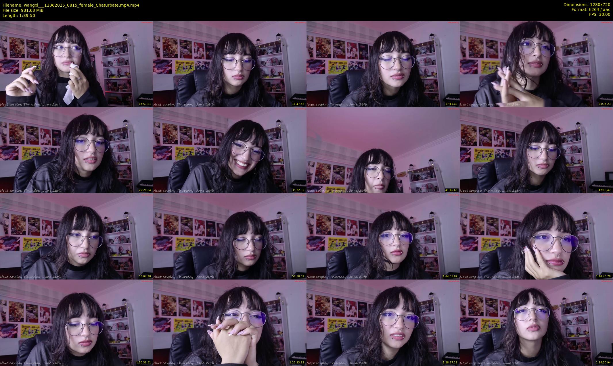 wangxi__ — 100 minute Chaturbate female cam show recording, 720p, Jun 11, 2025