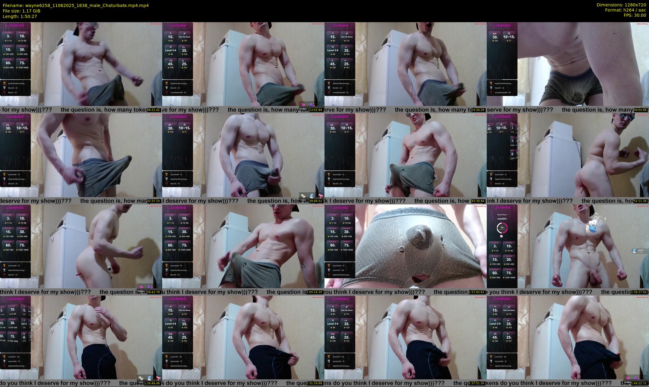 wayne6258 — 111 minute Chaturbate male cam show recording, 720p, Jun 11, 2025