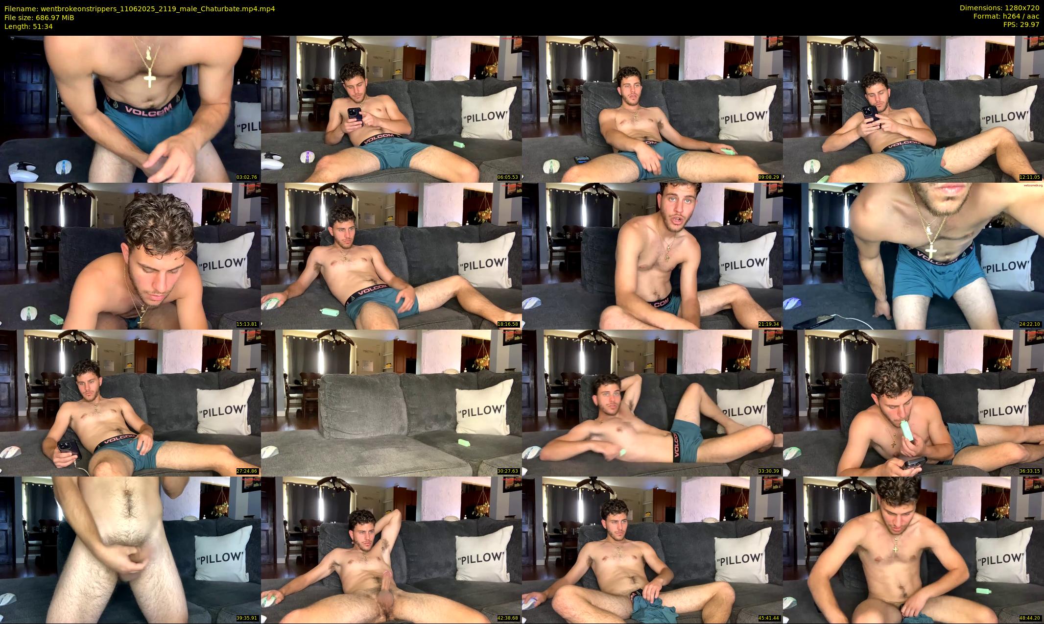 wentbrokeonstrippers — 52 minute Chaturbate male cam show recording, 720p, Jun 11, 2025