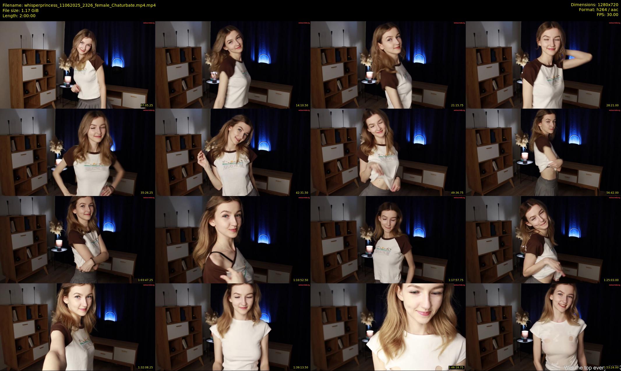 whisperprincess — 120 minute Chaturbate female cam show recording, 720p, Jun 11, 2025