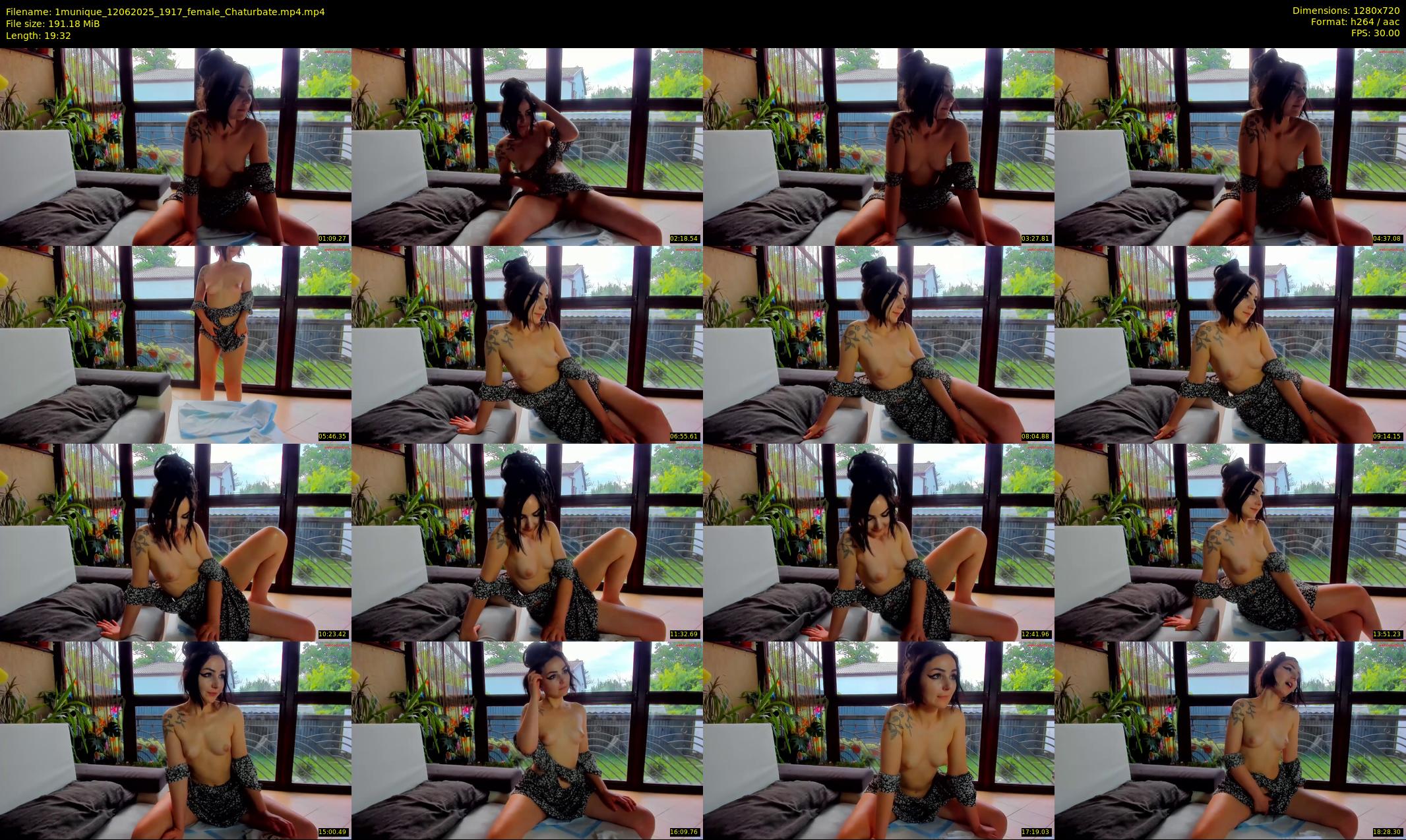 1munique — 20 minute Chaturbate female cam show recording, 720p, Jun 12, 2025