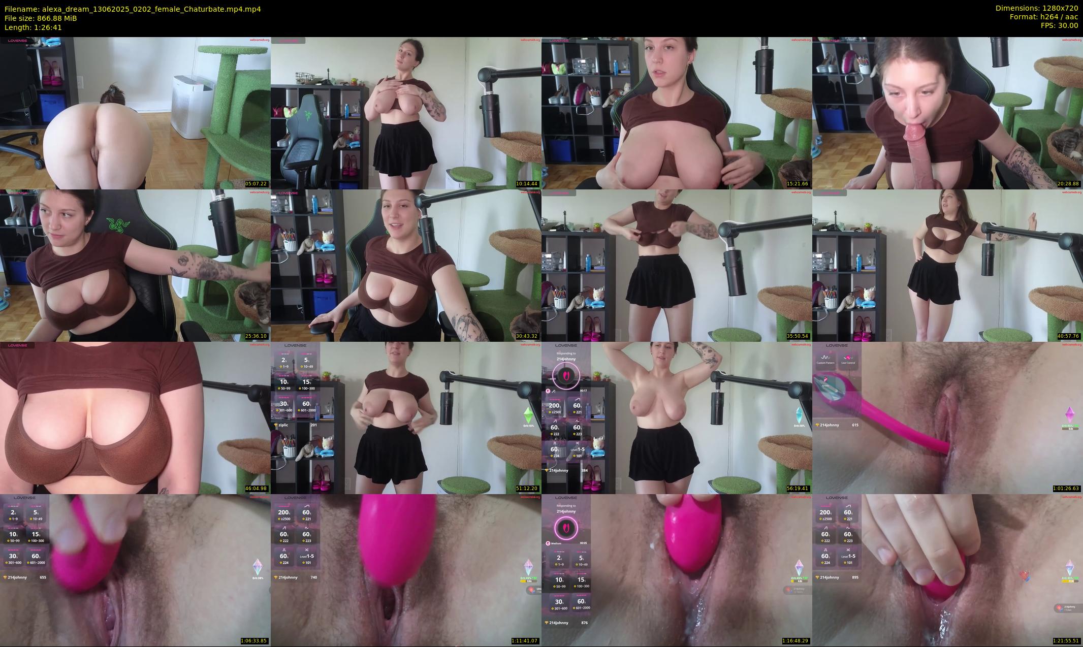 alexa_dream — 87 minute Chaturbate female cam show recording, 720p, Jun 13, 2025
