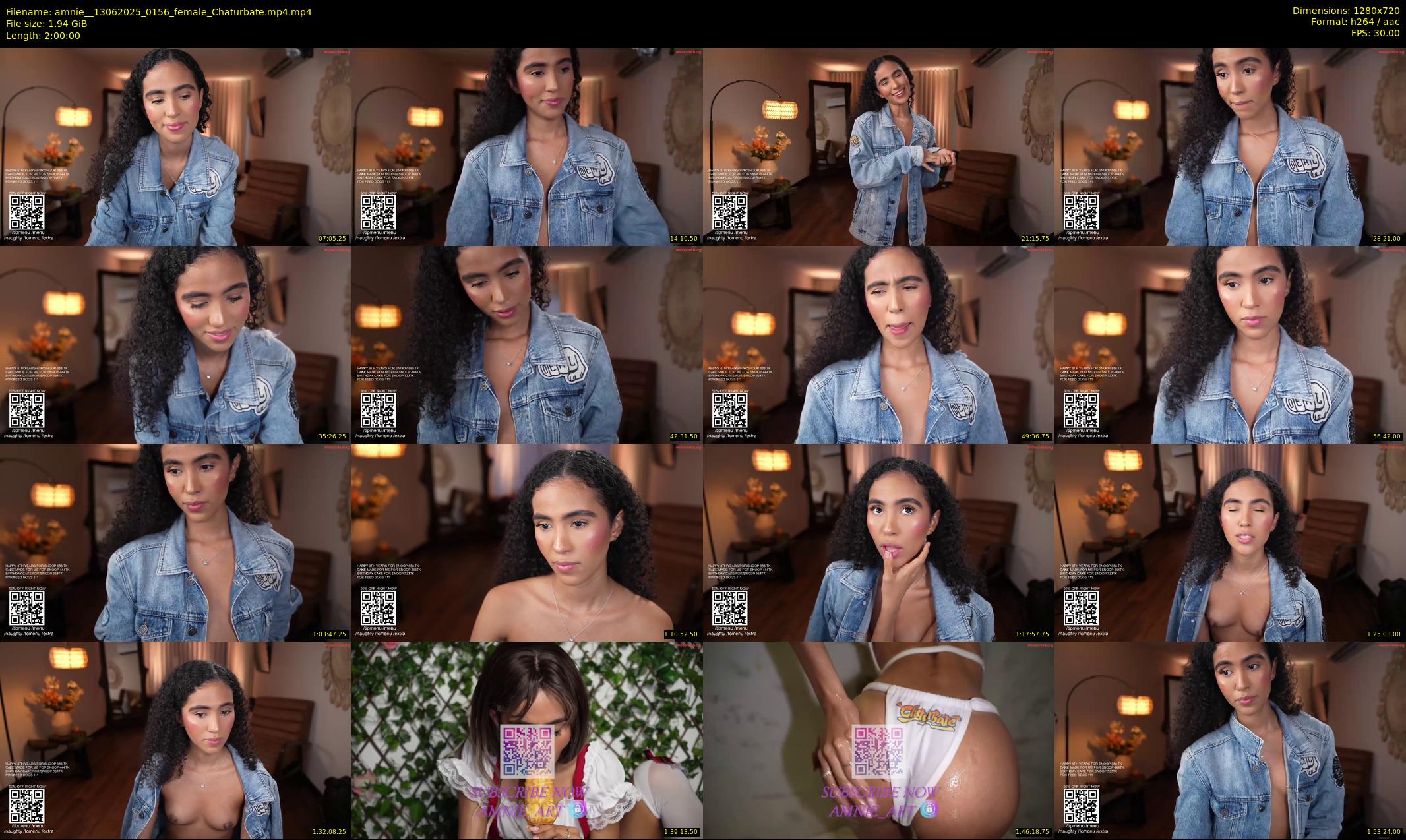 amnie_ — 120 minute Chaturbate female cam show recording, 720p, Jun 13, 2025