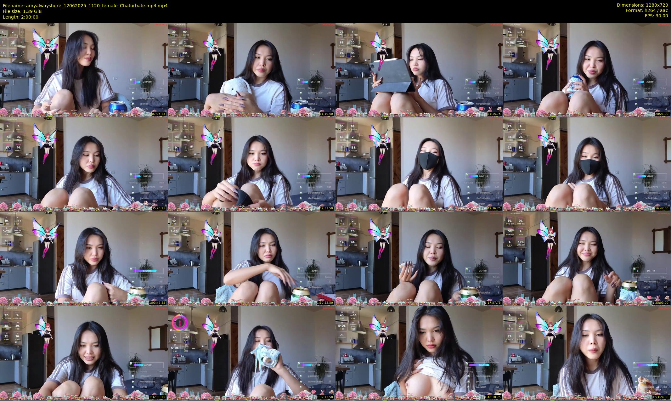amyalwayshere — 120 minute Chaturbate female cam show recording, 720p, Jun 12, 2025