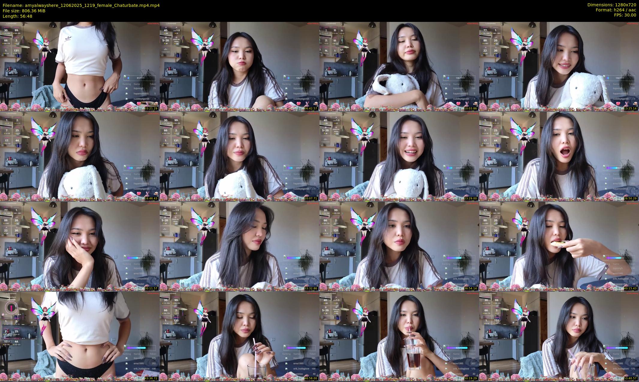 amyalwayshere — 57 minute Chaturbate female cam show recording, 720p, Jun 12, 2025