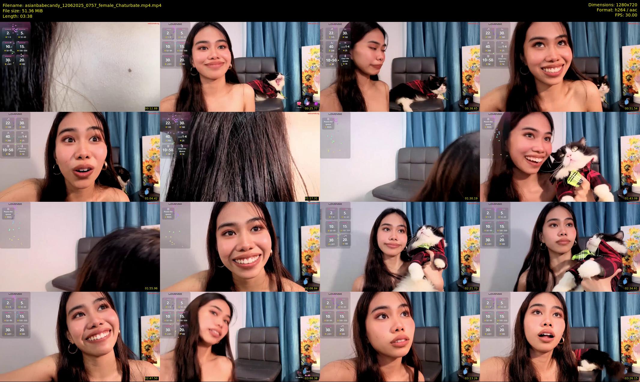 asianbabecandy — 4 minute Chaturbate female cam show recording, 720p, Jun 12, 2025