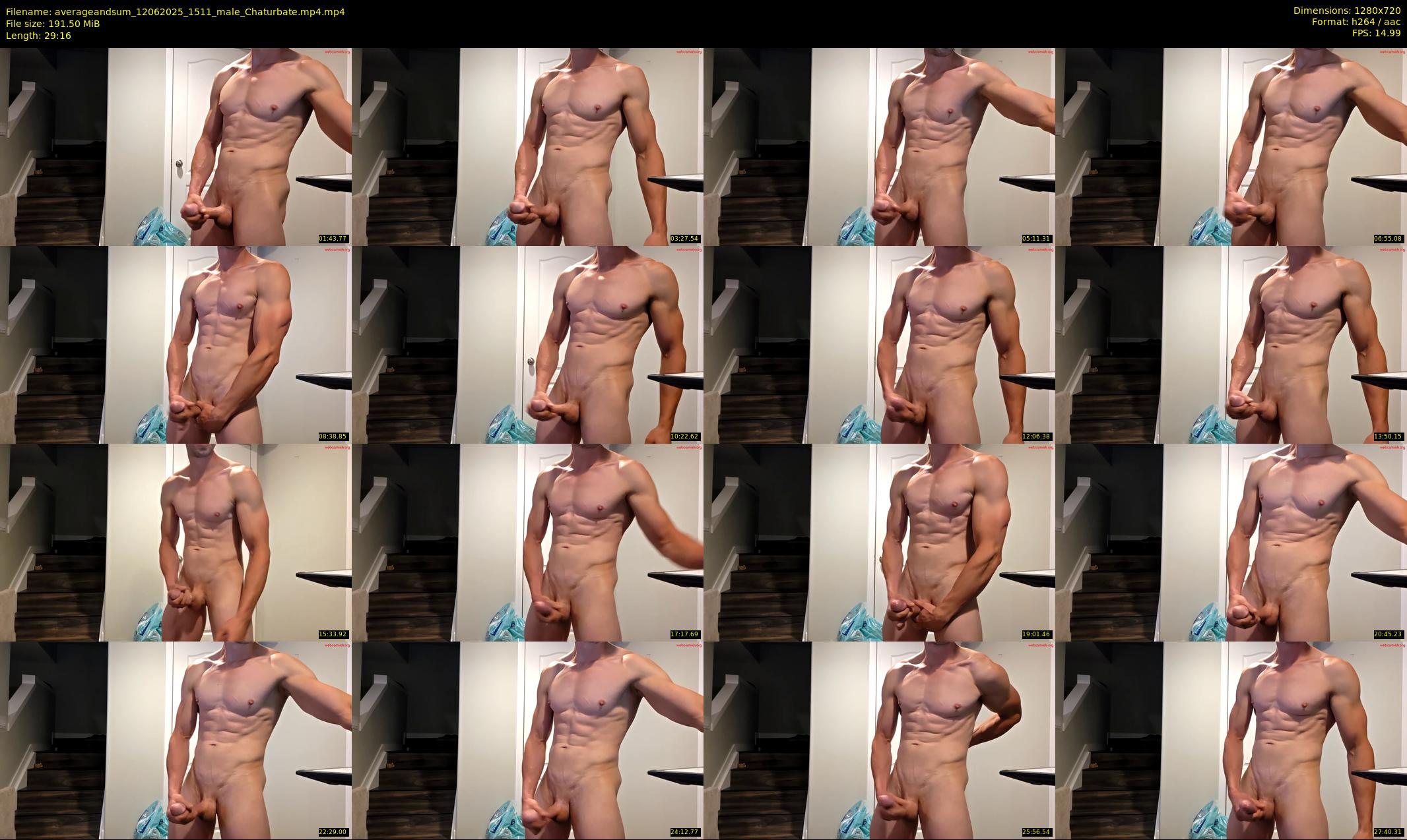 averageandsum — 30 minute Chaturbate male cam show recording, 720p, Jun 12, 2025