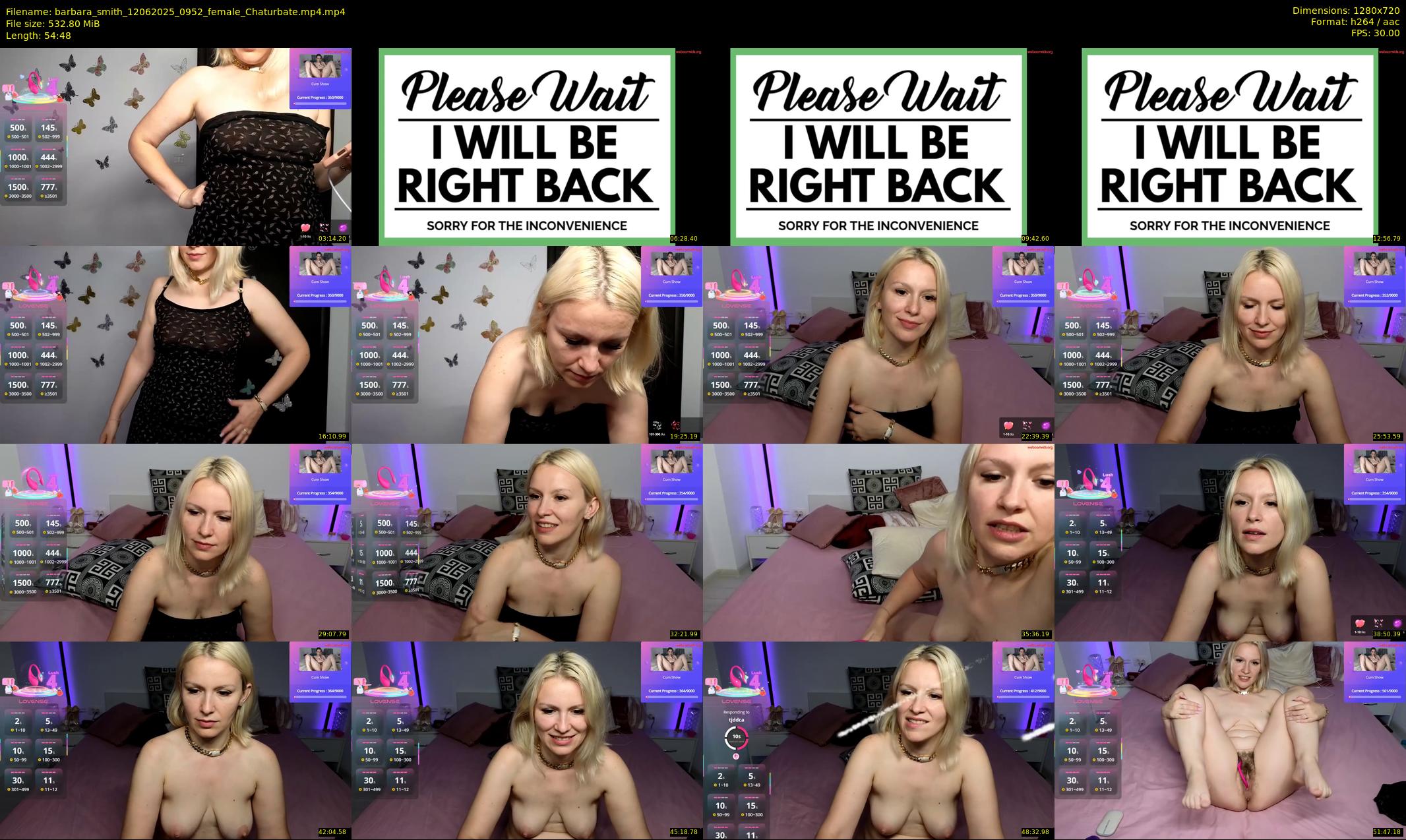 barbara_smith — 55 minute Chaturbate female cam show recording, 720p, Jun 12, 2025