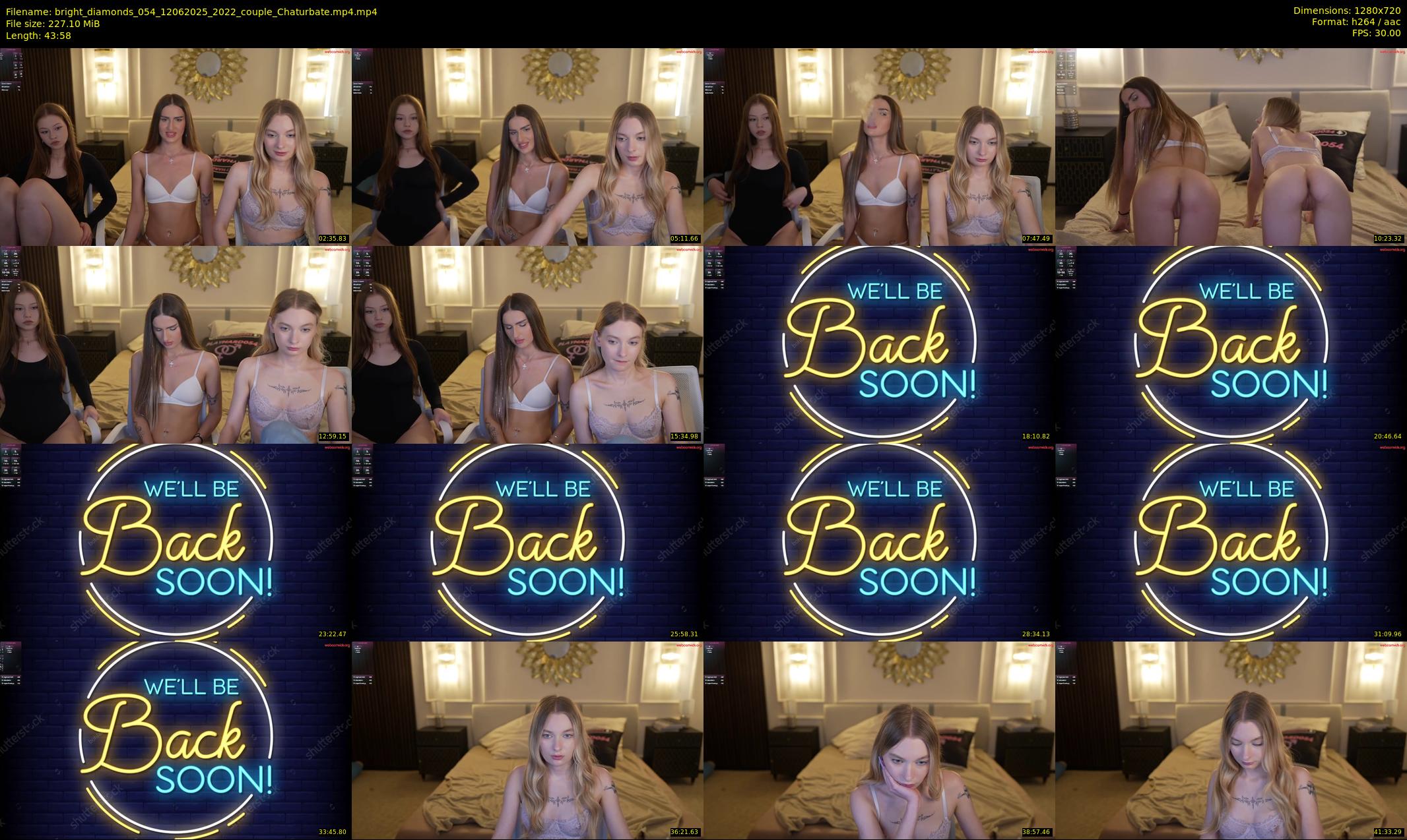 bright_diamonds_054 — 44 minute Chaturbate couple cam show recording, 720p, Jun 12, 2025