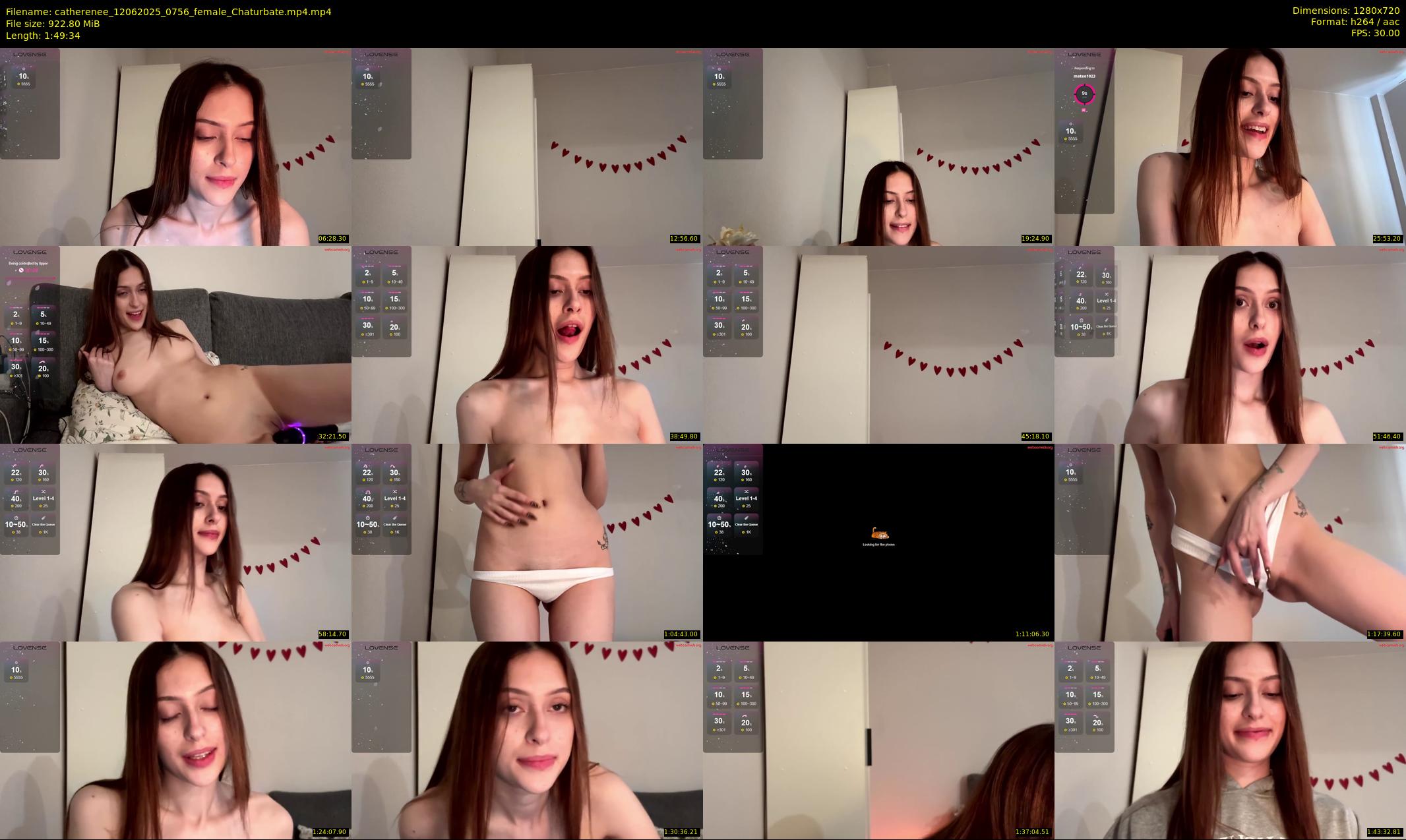 catherenee — 110 minute Chaturbate female cam show recording, 720p, Jun 12, 2025