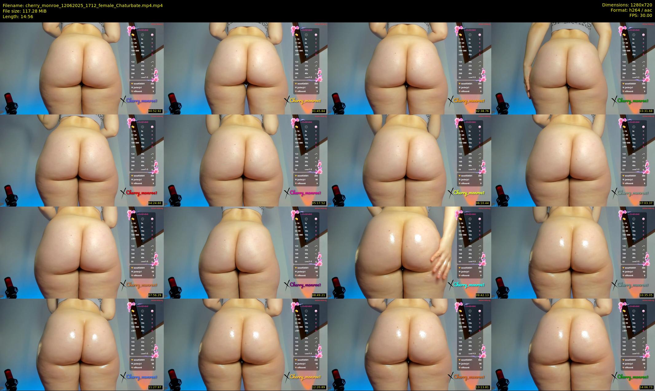cherry_monroe — 15 minute Chaturbate female cam show recording, 720p, Jun 12, 2025
