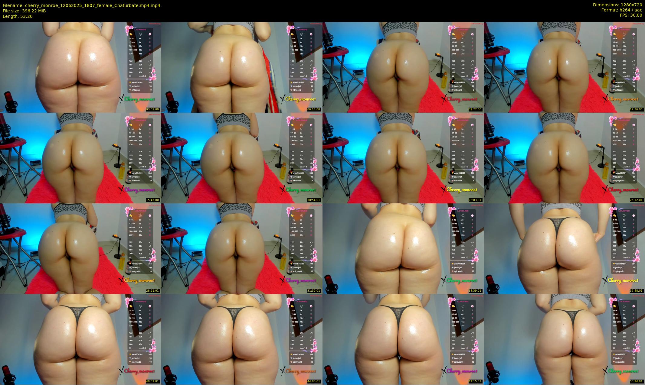 cherry_monroe — 54 minute Chaturbate female cam show recording, 720p, Jun 12, 2025