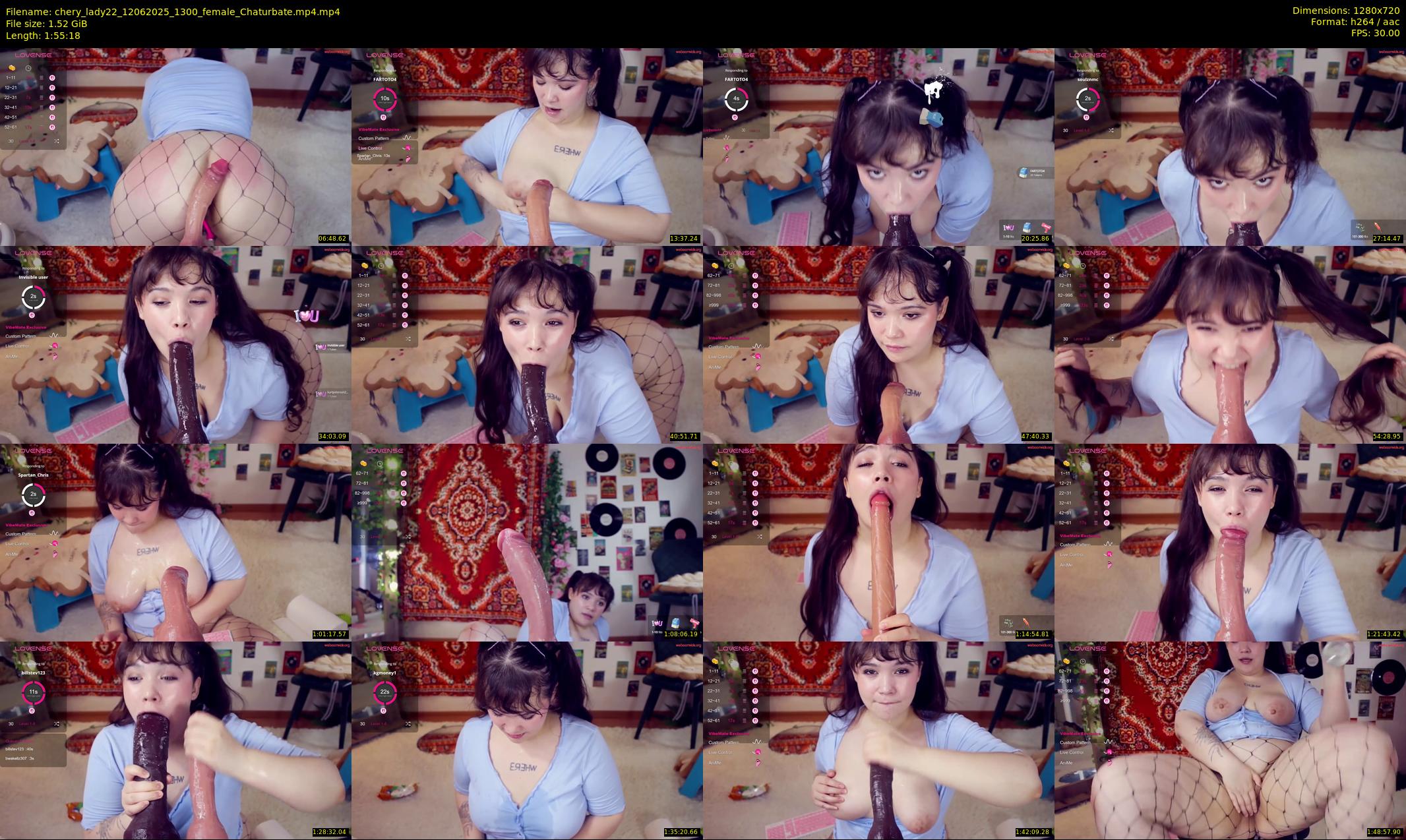 chery_lady22 — 116 minute Chaturbate female cam show recording, 720p, Jun 12, 2025