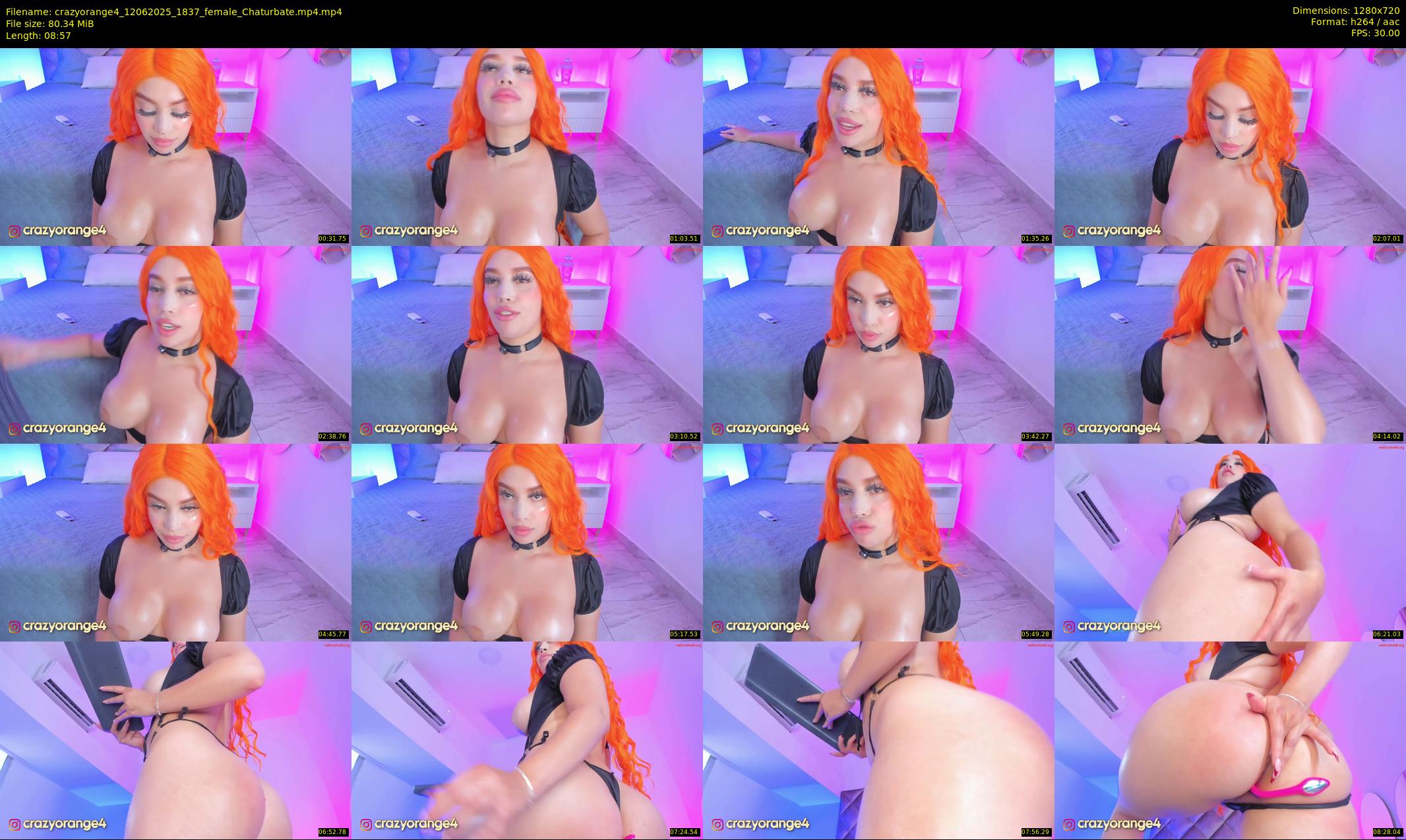 crazyorange4 — 9 minute Chaturbate female cam show recording, 720p, Jun 12, 2025