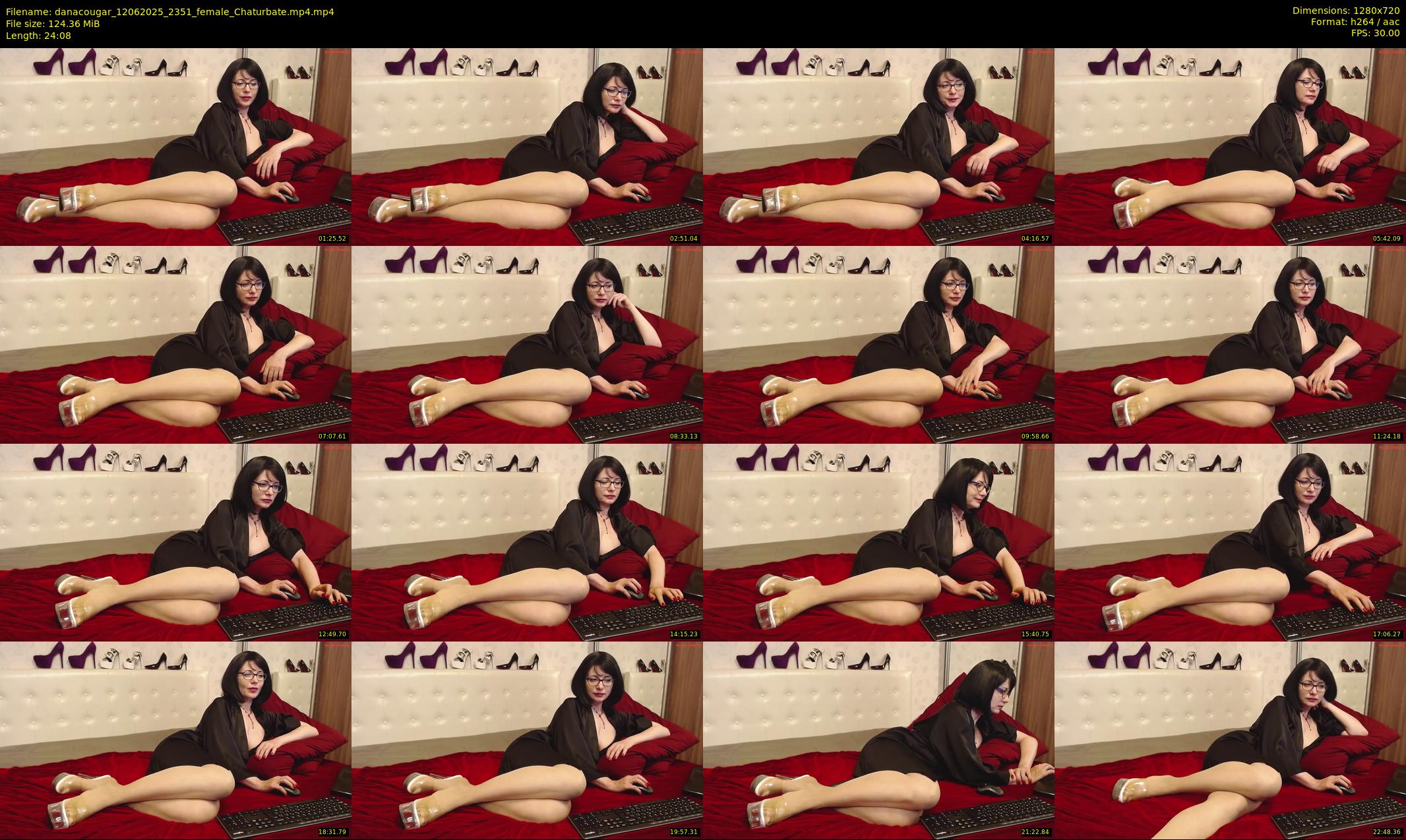 danacougar — 25 minute Chaturbate female cam show recording, 720p, Jun 12, 2025