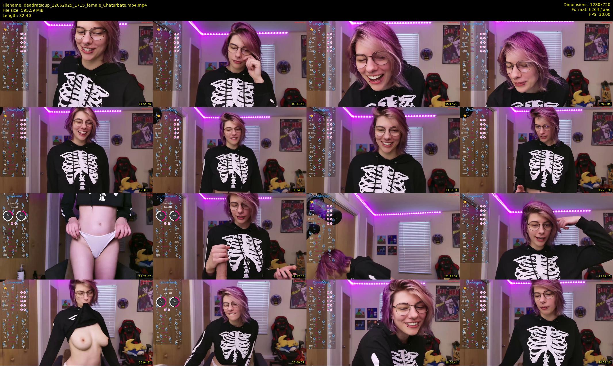 deadratsoup — 33 minute Chaturbate female cam show recording, 720p, Jun 12, 2025