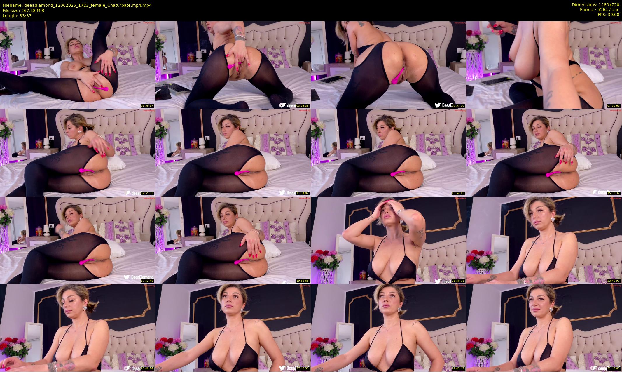 deeadiamond — 34 minute Chaturbate female cam show recording, 720p, Jun 12, 2025