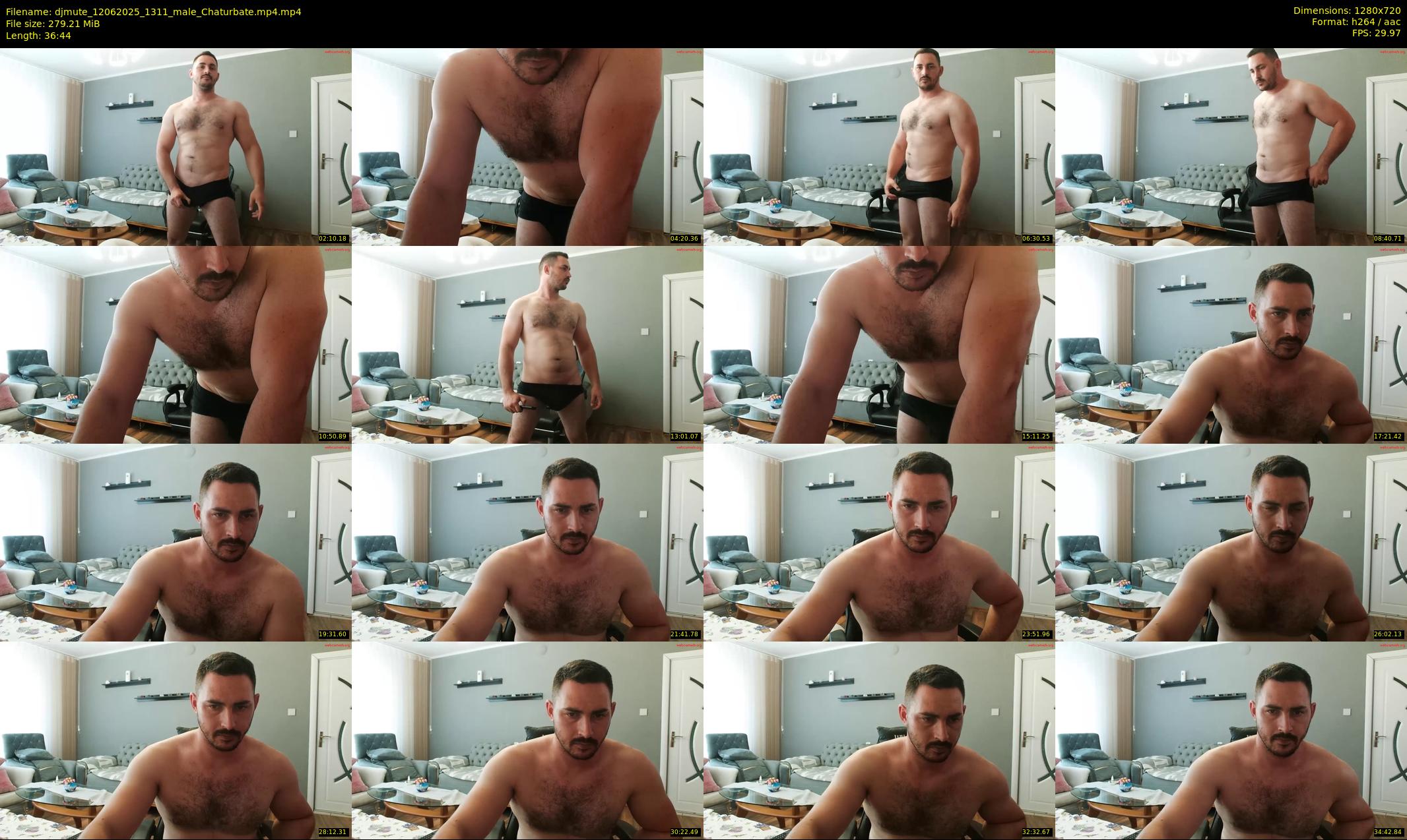 djmute — 37 minute Chaturbate male cam show recording, 720p, Jun 12, 2025