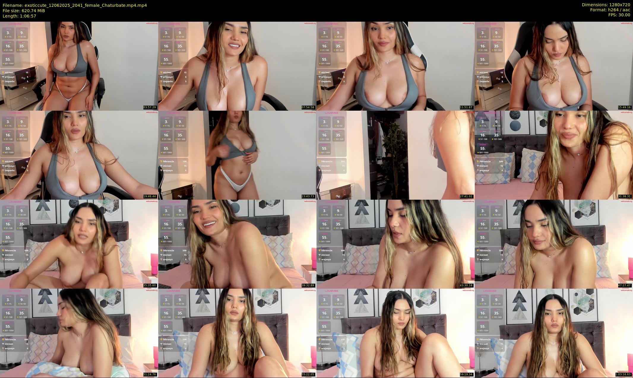 exoticcute — 67 minute Chaturbate female cam show recording, 720p, Jun 12, 2025