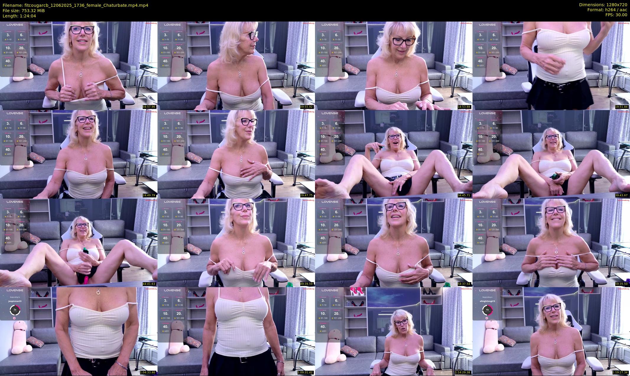 fitcougarcb — 85 minute Chaturbate female cam show recording, 720p, Jun 12, 2025
