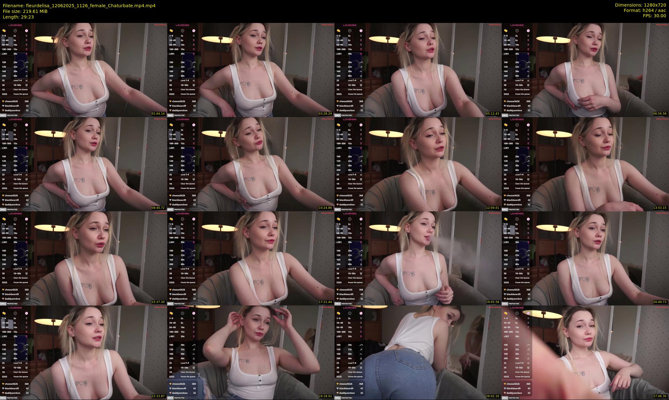 fleurdelisa — 30 minute Chaturbate female cam show recording, 720p, Jun 12, 2025