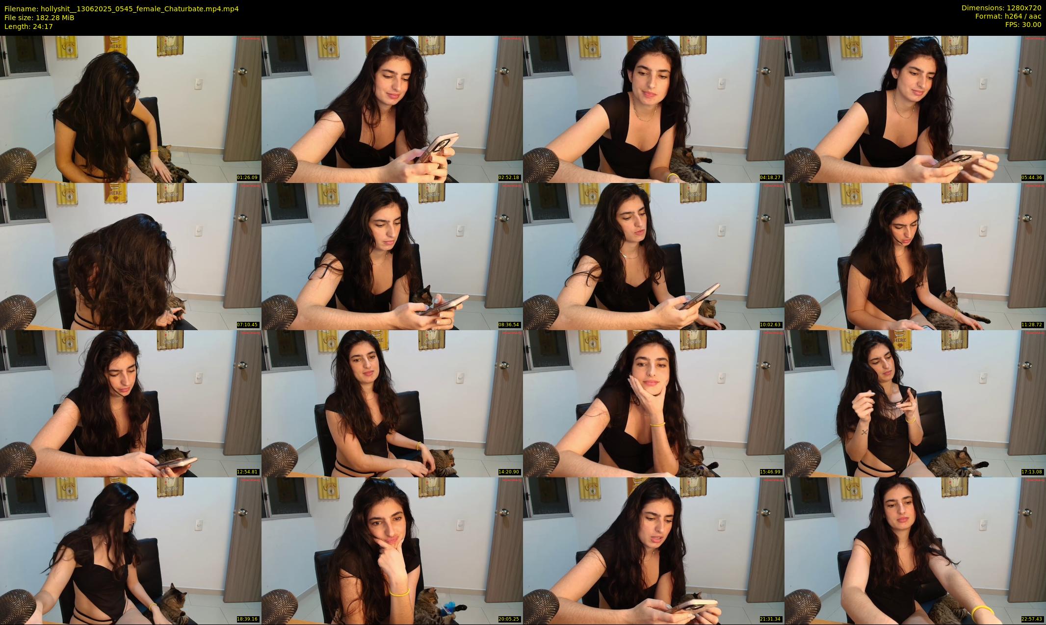 hollyshit_ — 25 minute Chaturbate female cam show recording, 720p, Jun 13, 2025
