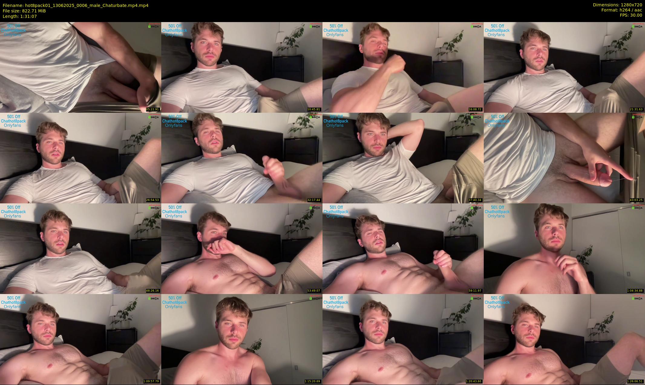 hot8pack01 — 92 minute Chaturbate male cam show recording, 720p, Jun 13, 2025
