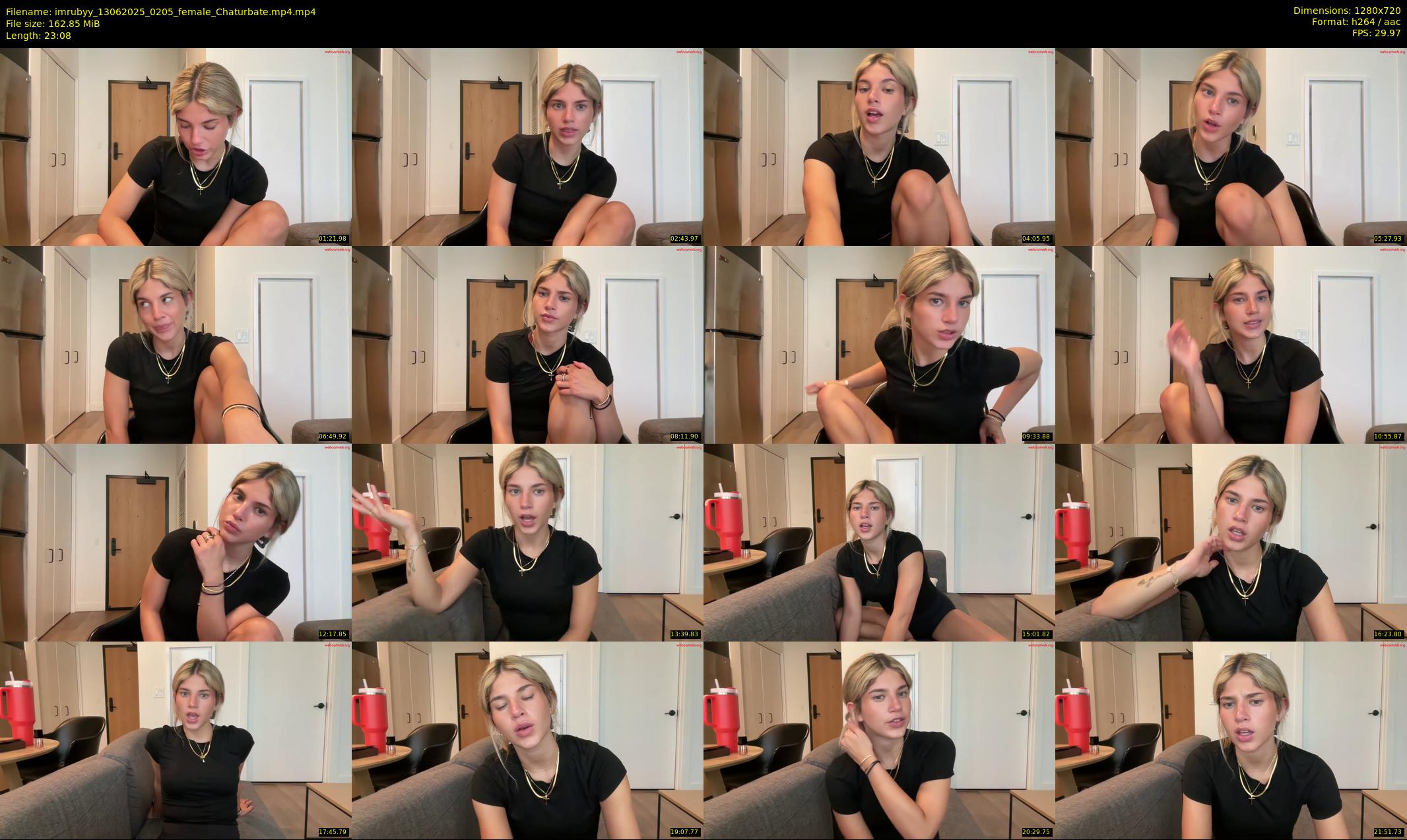 imrubyy — 24 minute Chaturbate female cam show recording, 720p, Jun 13, 2025