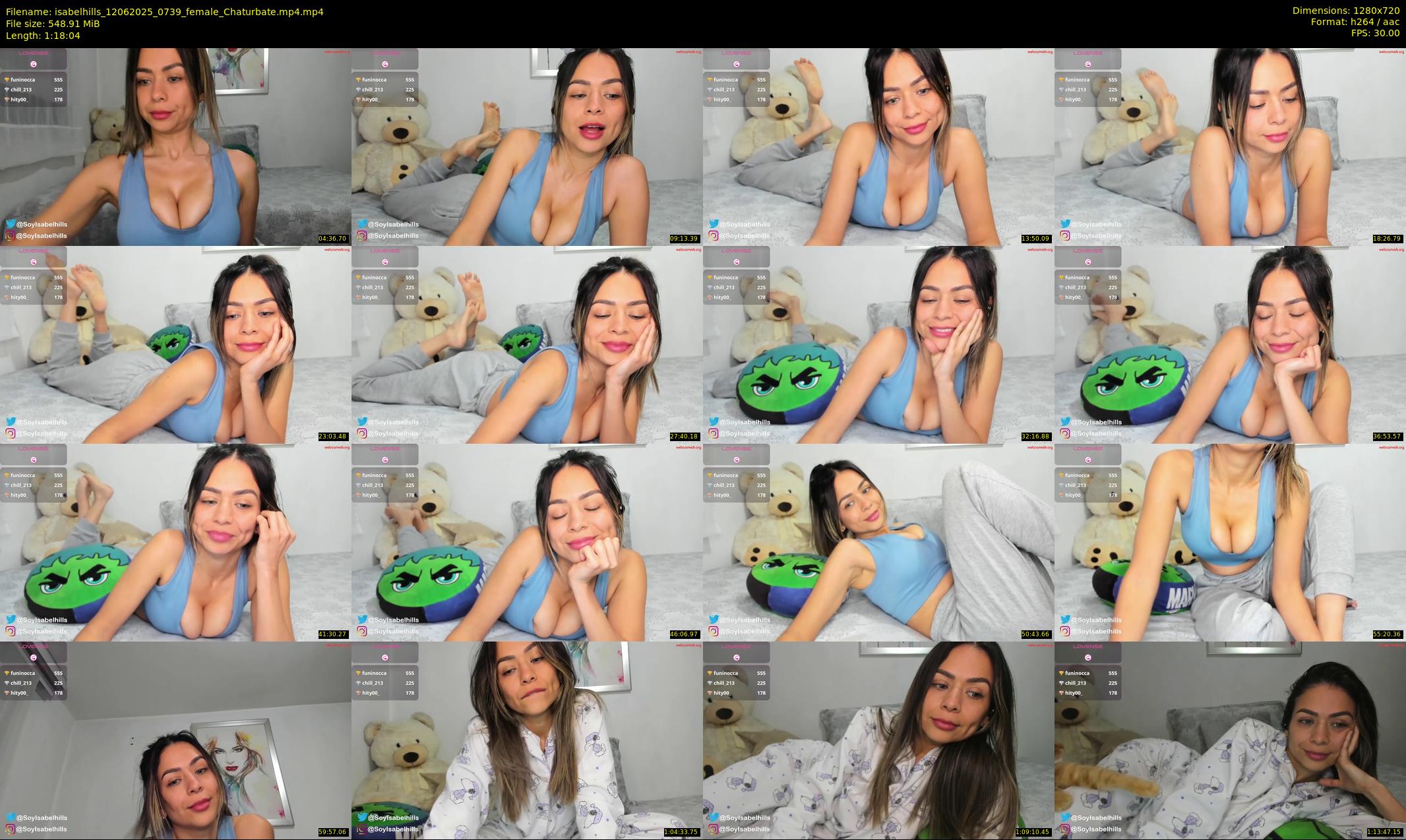 isabelhills — 79 minute Chaturbate female cam show recording, 720p, Jun 12, 2025