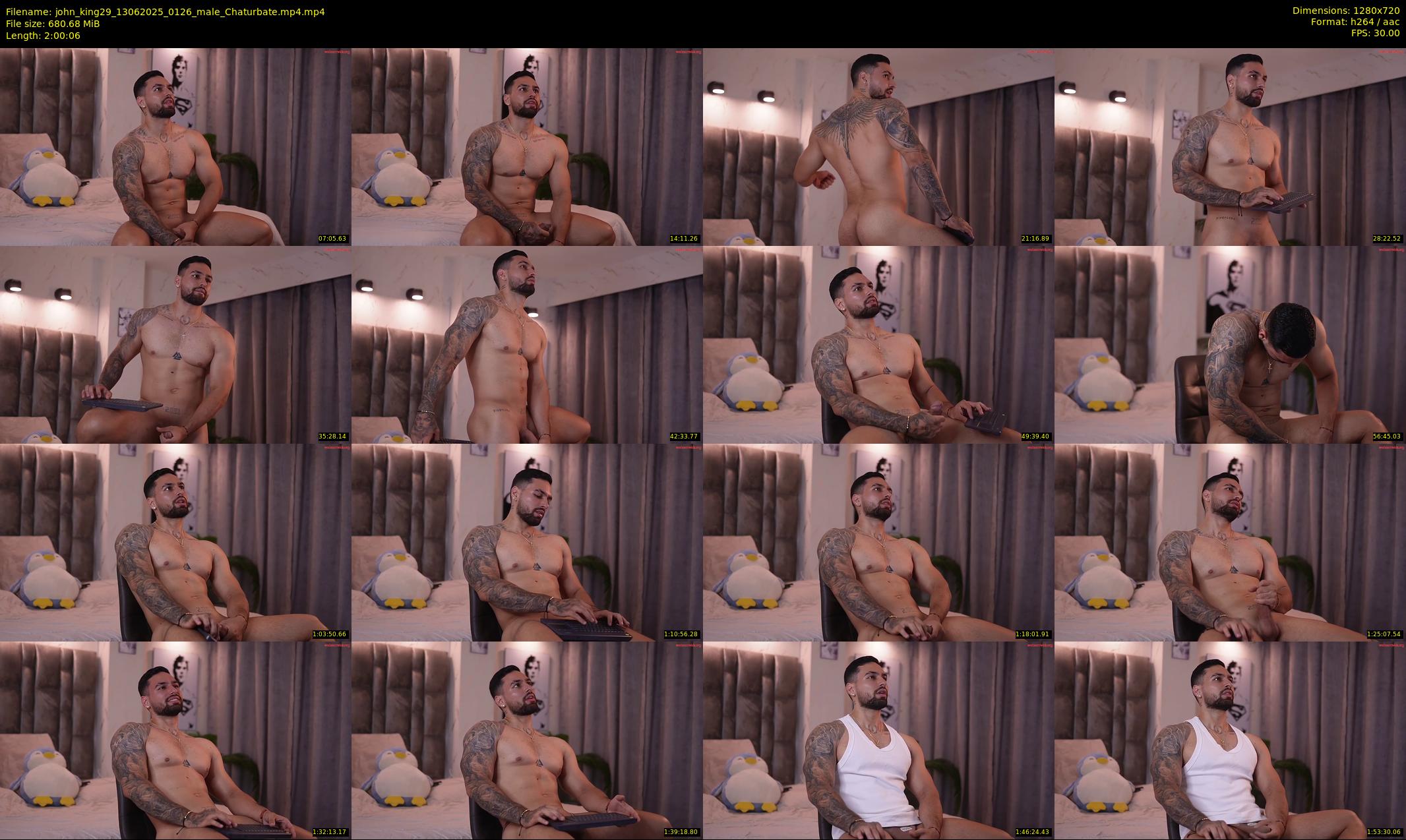 john_king29 — 121 minute Chaturbate male cam show recording, 720p, Jun 13, 2025