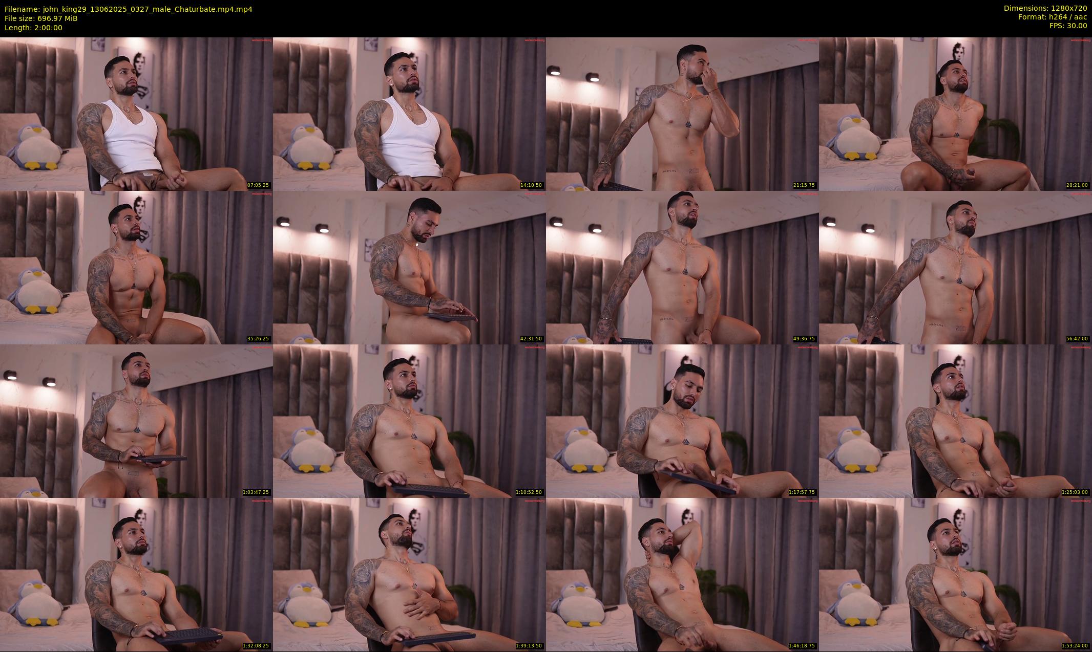 john_king29 — 120 minute Chaturbate male cam show recording, 720p, Jun 13, 2025