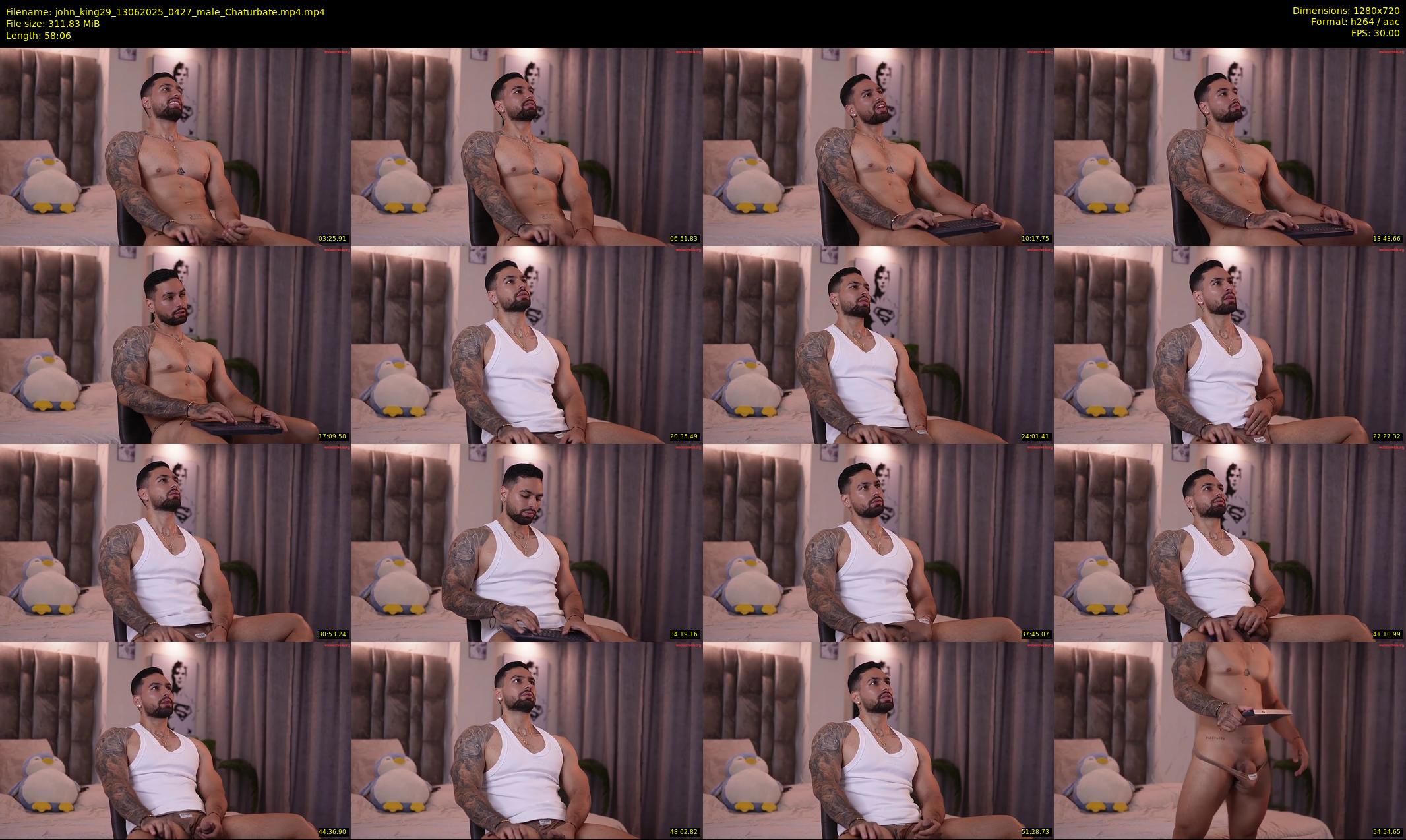 john_king29 — 59 minute Chaturbate male cam show recording, 720p, Jun 13, 2025