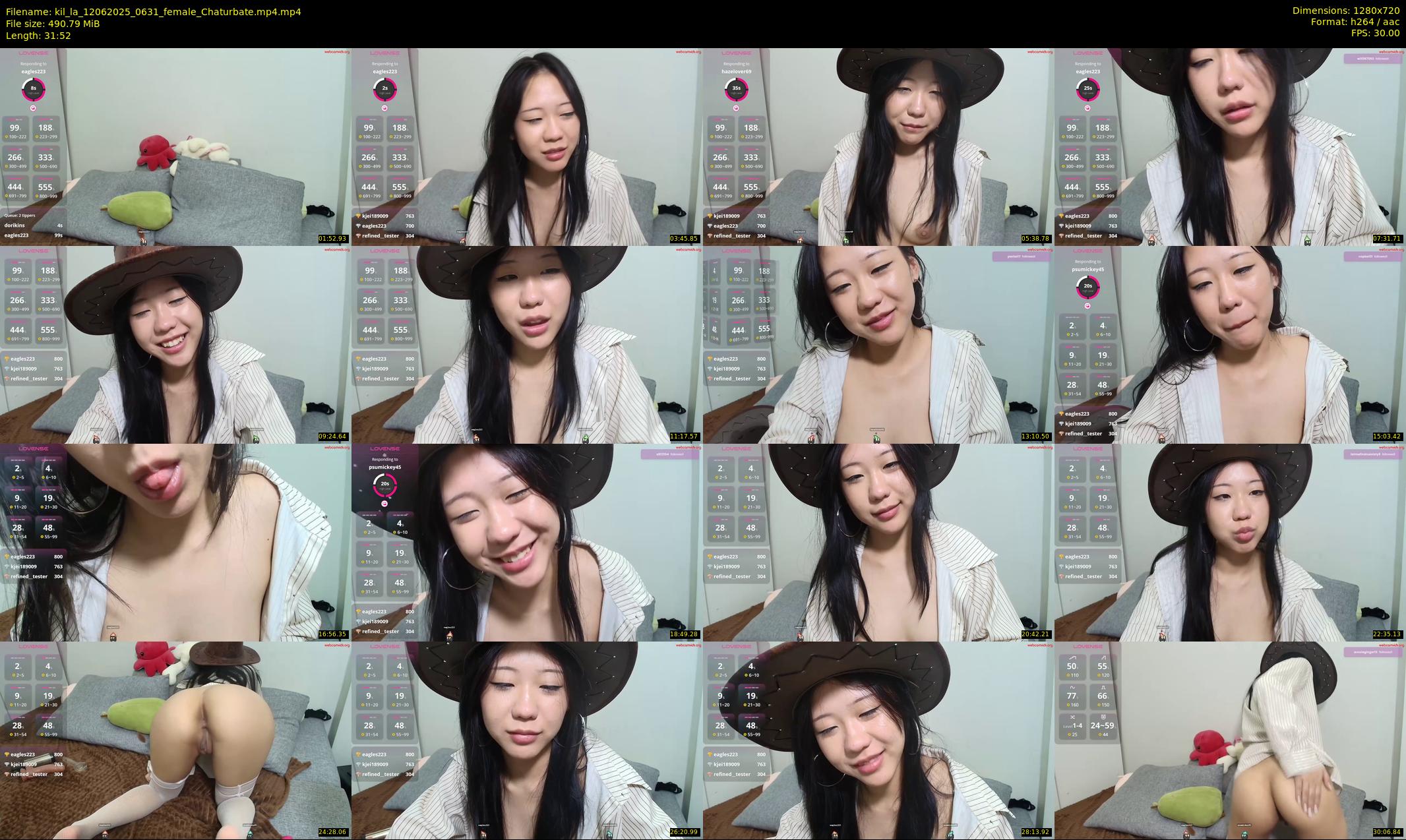 kil_la — 32 minute Chaturbate female cam show recording, 720p, Jun 12, 2025